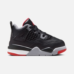 Nike Jordan 4 Retro Mid ''Bred Reimagined'' (TD) Bebek Spor Ayakkabı