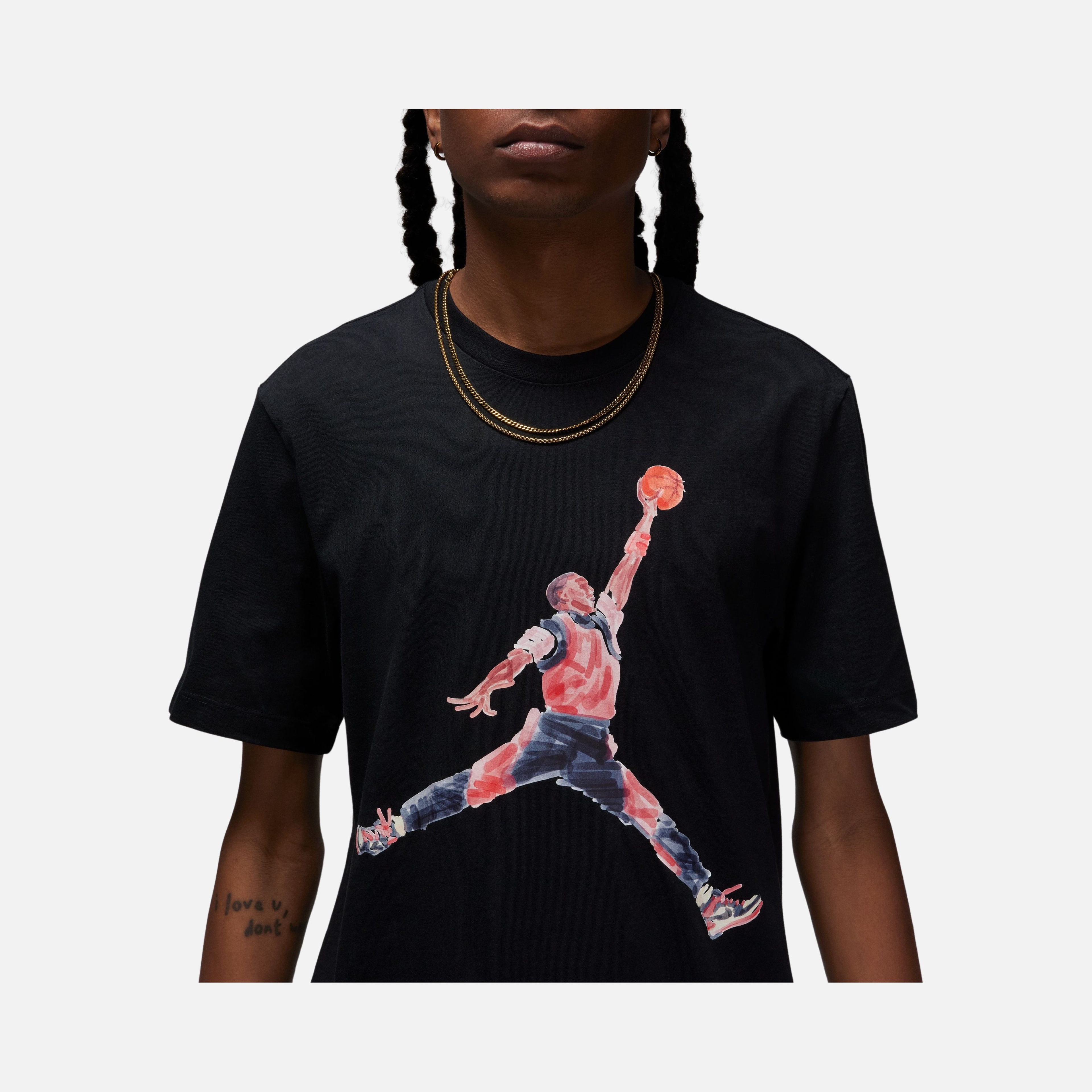 Nike Jordan Brand Jumpman Watercolor Graphic Short-Sleeve Erkek Tişört