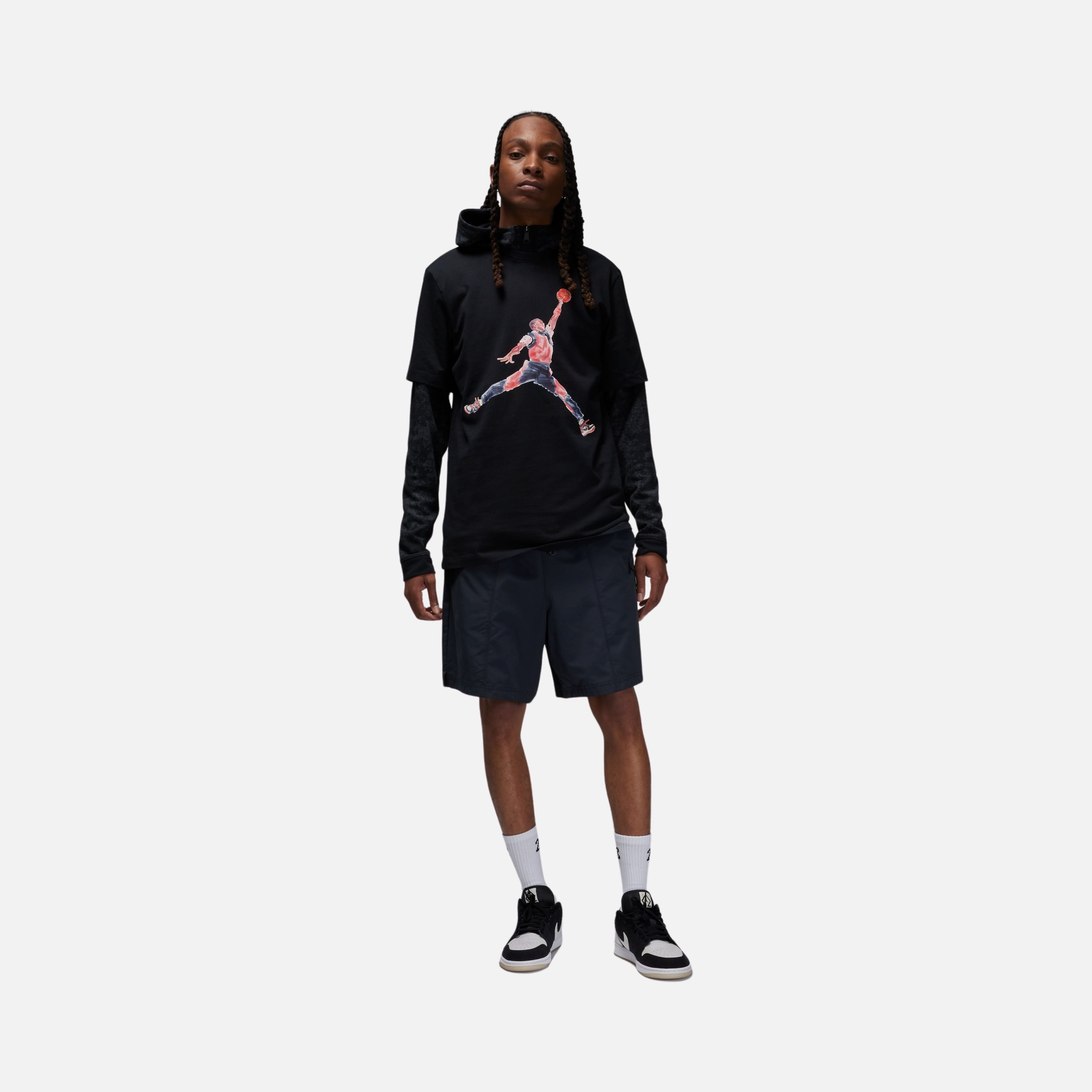 Nike Jordan Brand Jumpman Watercolor Graphic Short-Sleeve Erkek Tişört