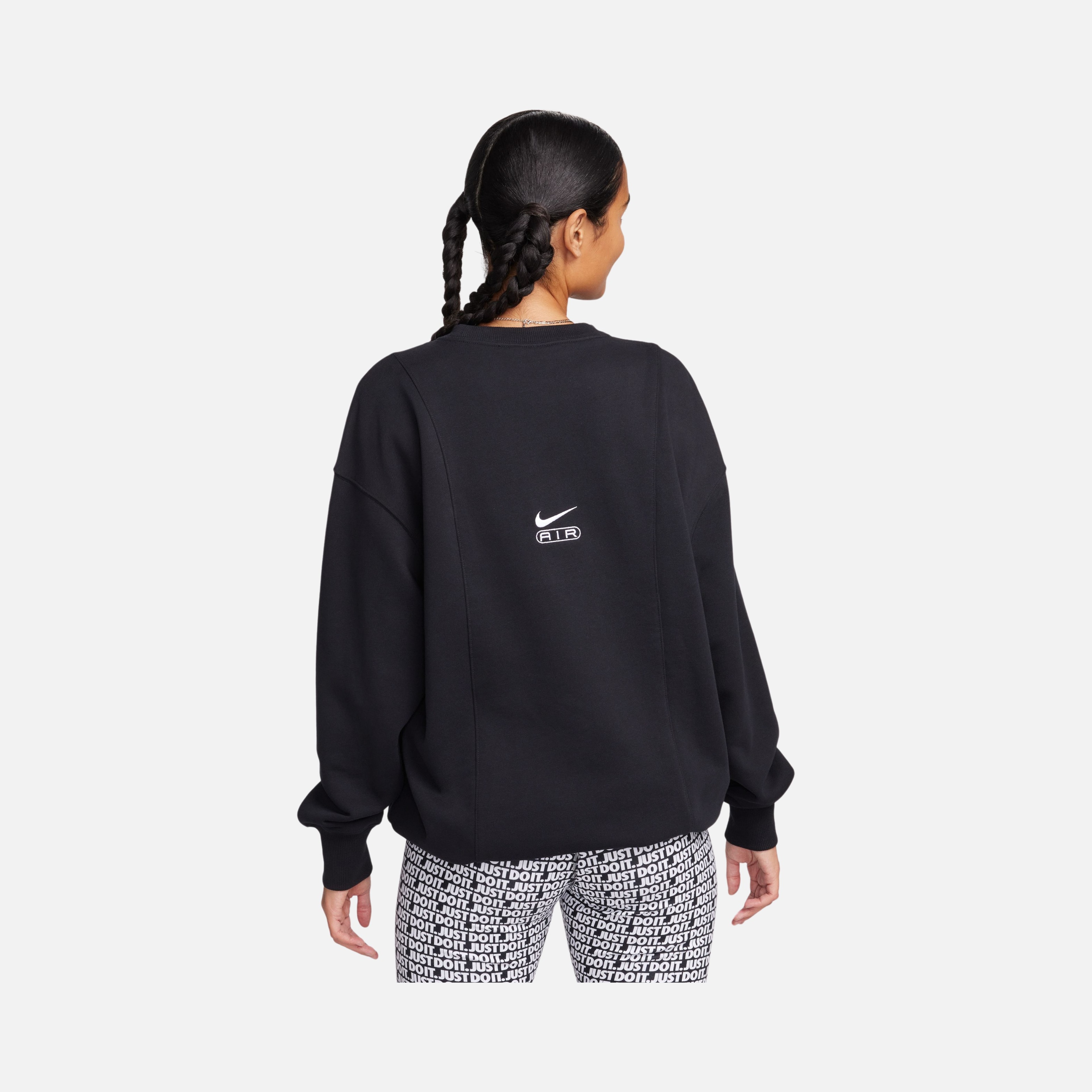 Nike Air Over-Oversized Crew-Neck French Terry ''Adjustable Waist Cord'' Kadın Sweatshirt