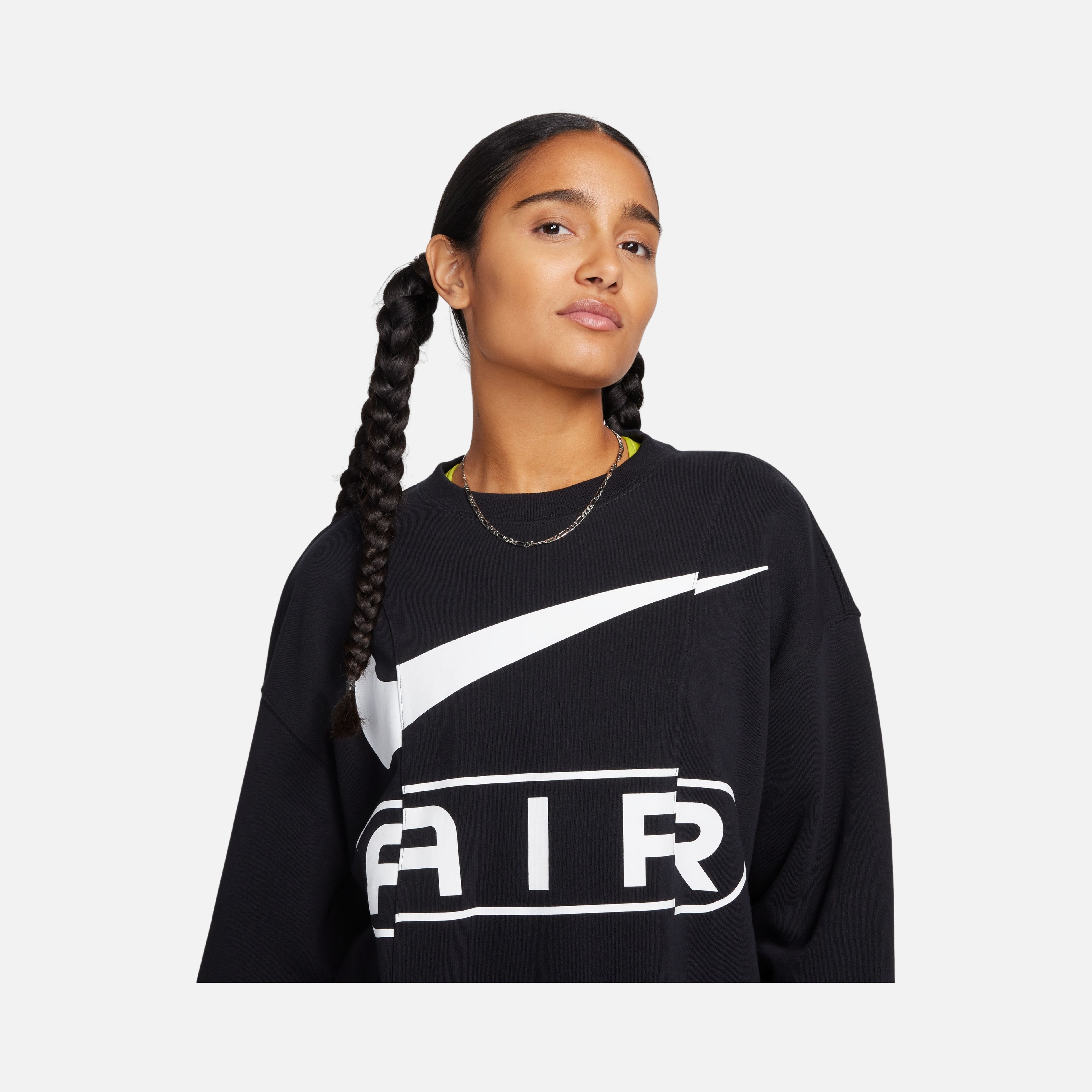 Nike Air Over-Oversized Crew-Neck French Terry ''Adjustable Waist Cord'' Kadın Sweatshirt