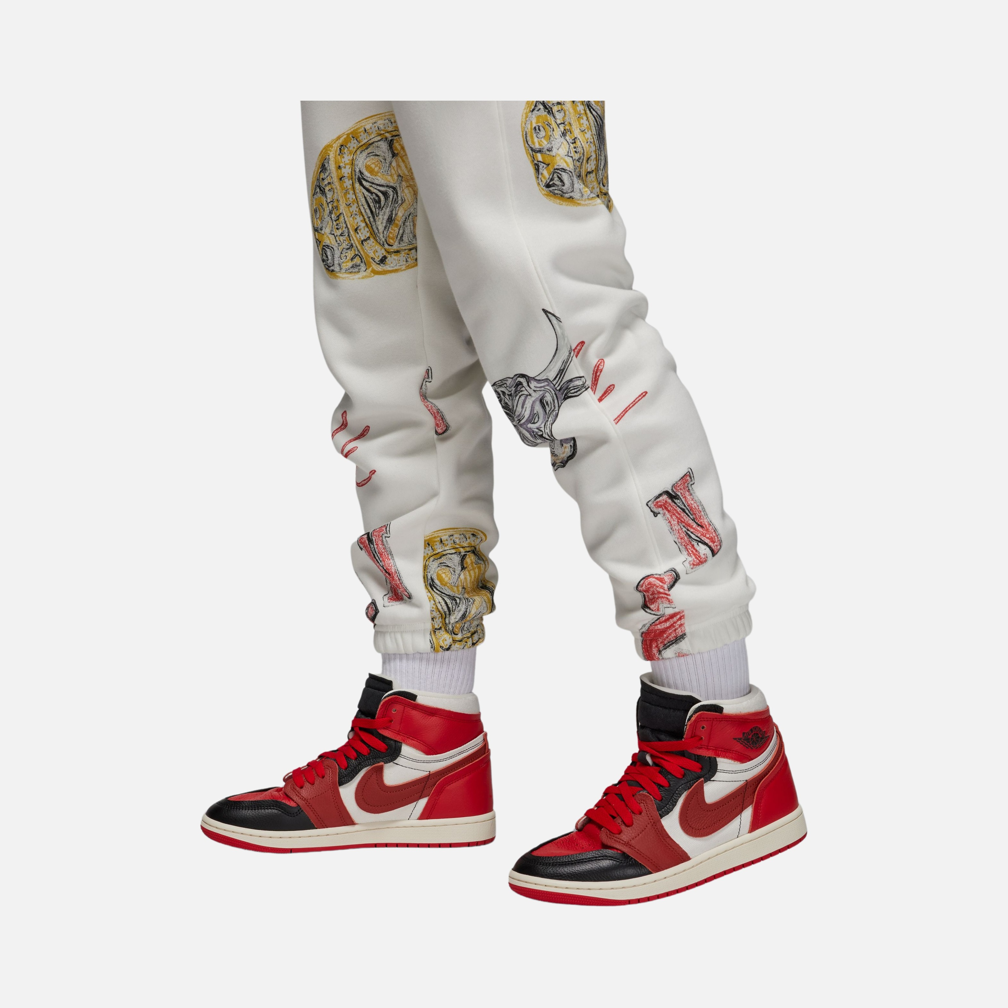 Nike Jordan Brooklyn All Over Print Fleece Kadın Eşofman Altı