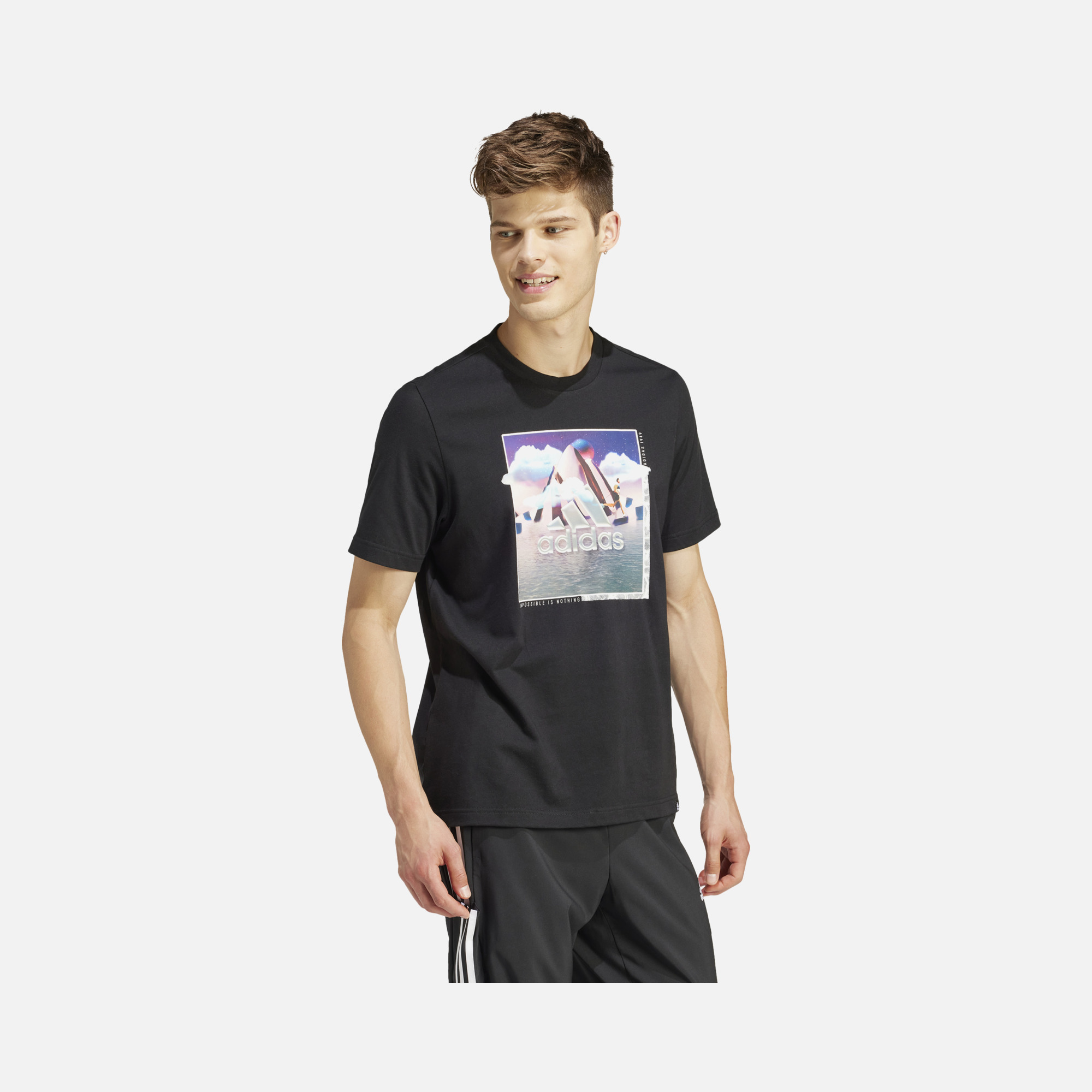 adidas Sportswear Landscape Logo Short-Sleeve Erkek Tişört