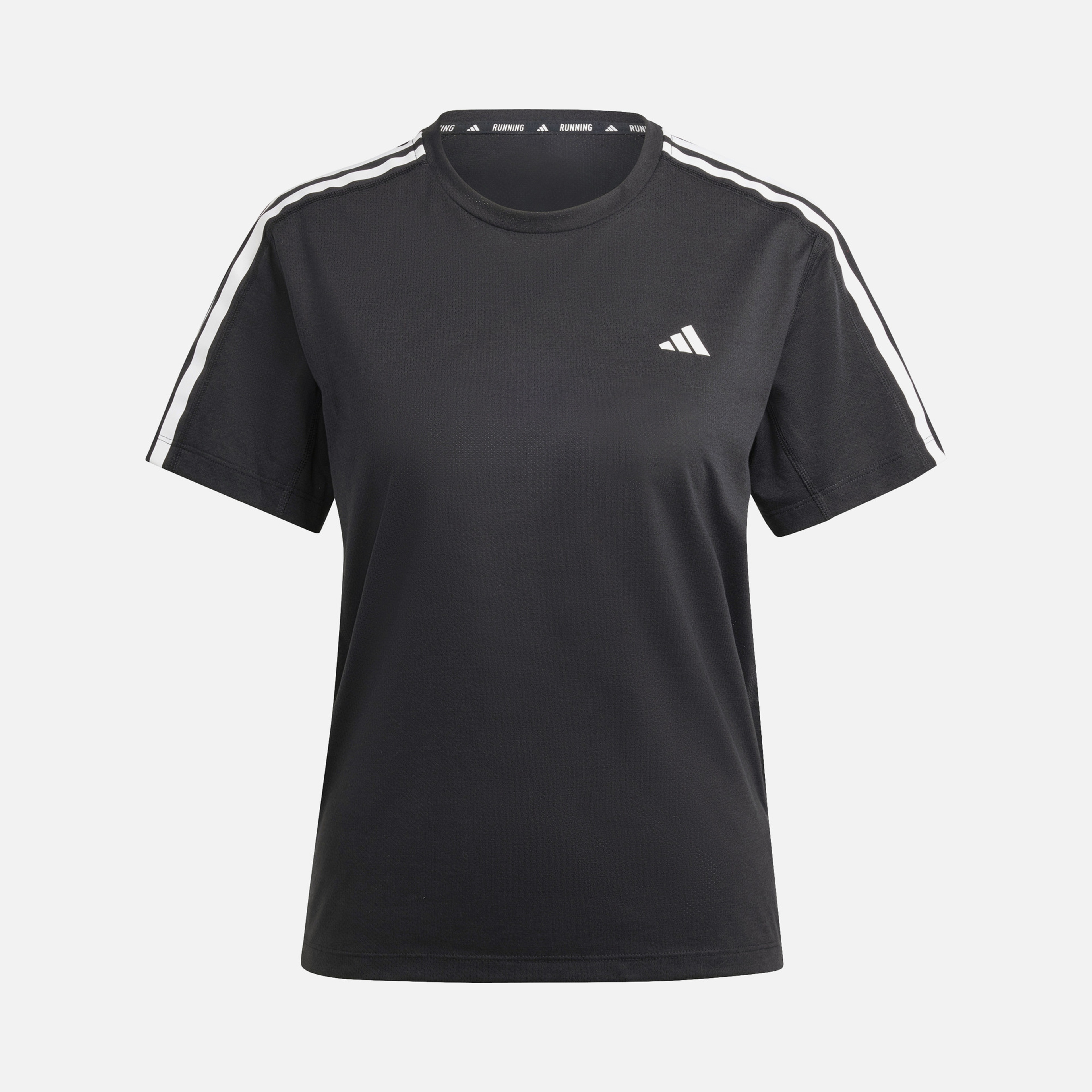 adidas AEROREADY Own the Run 3-Stripes Running Short-Sleeve Kadın Tişört