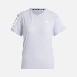 adidas AEROREADY Run Own The 3-Stripes Crew Neck Running Short-Sleeve Kadın Tişört