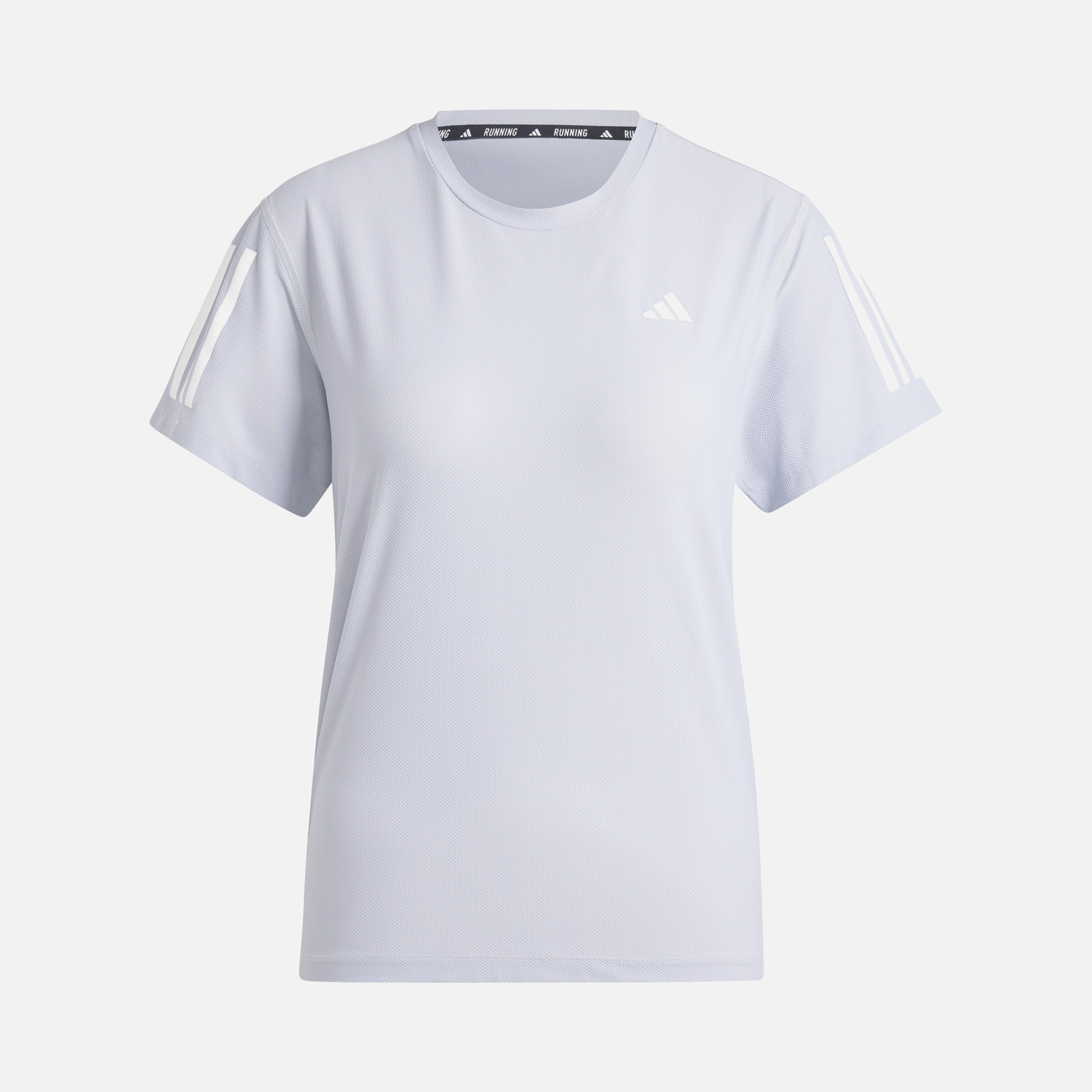 adidas AEROREADY Run Own The 3-Stripes Crew Neck Running Short-Sleeve Kadın Tişört