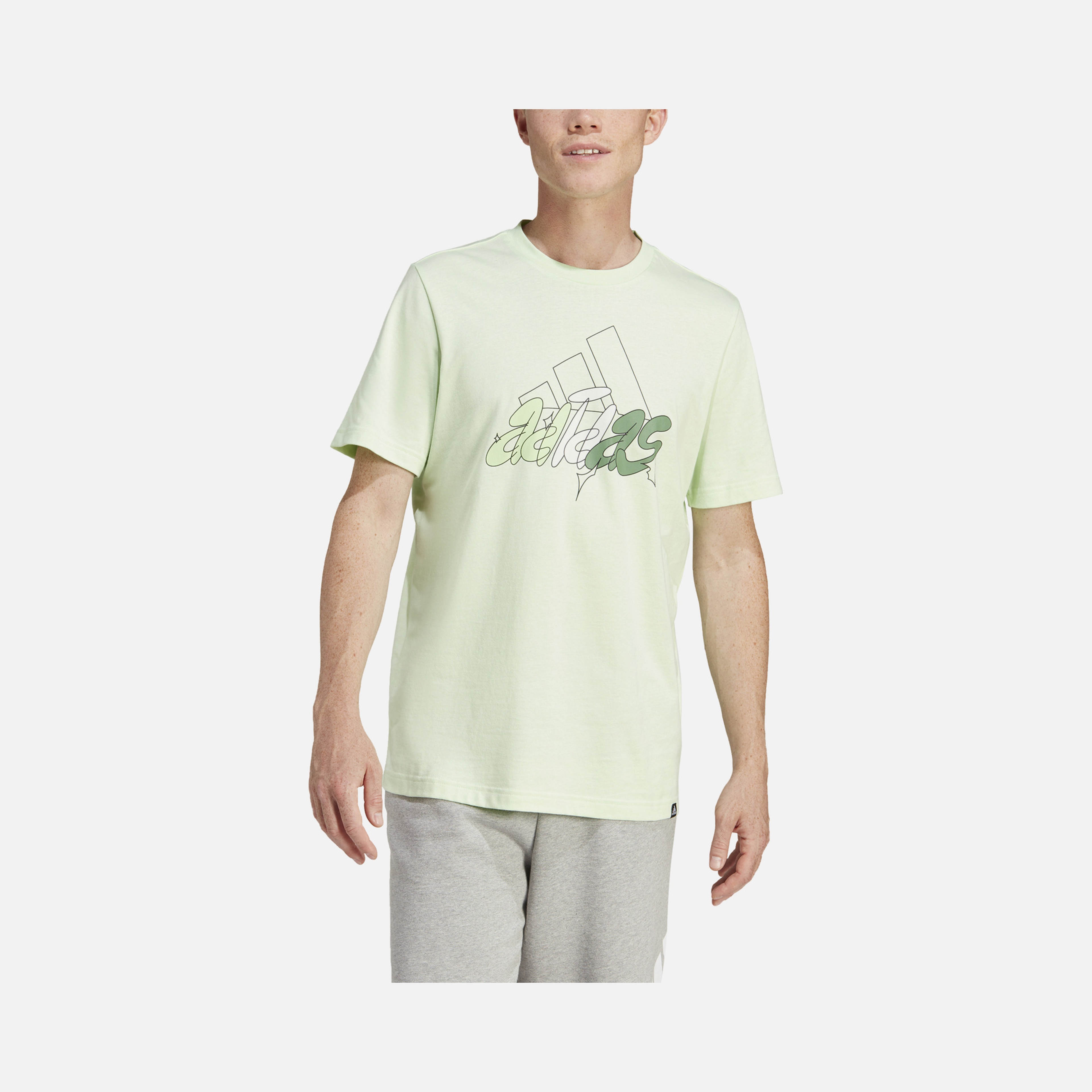 adidas Sportswear Illustrated Badge Graphic Short-Sleeve Erkek Tişört