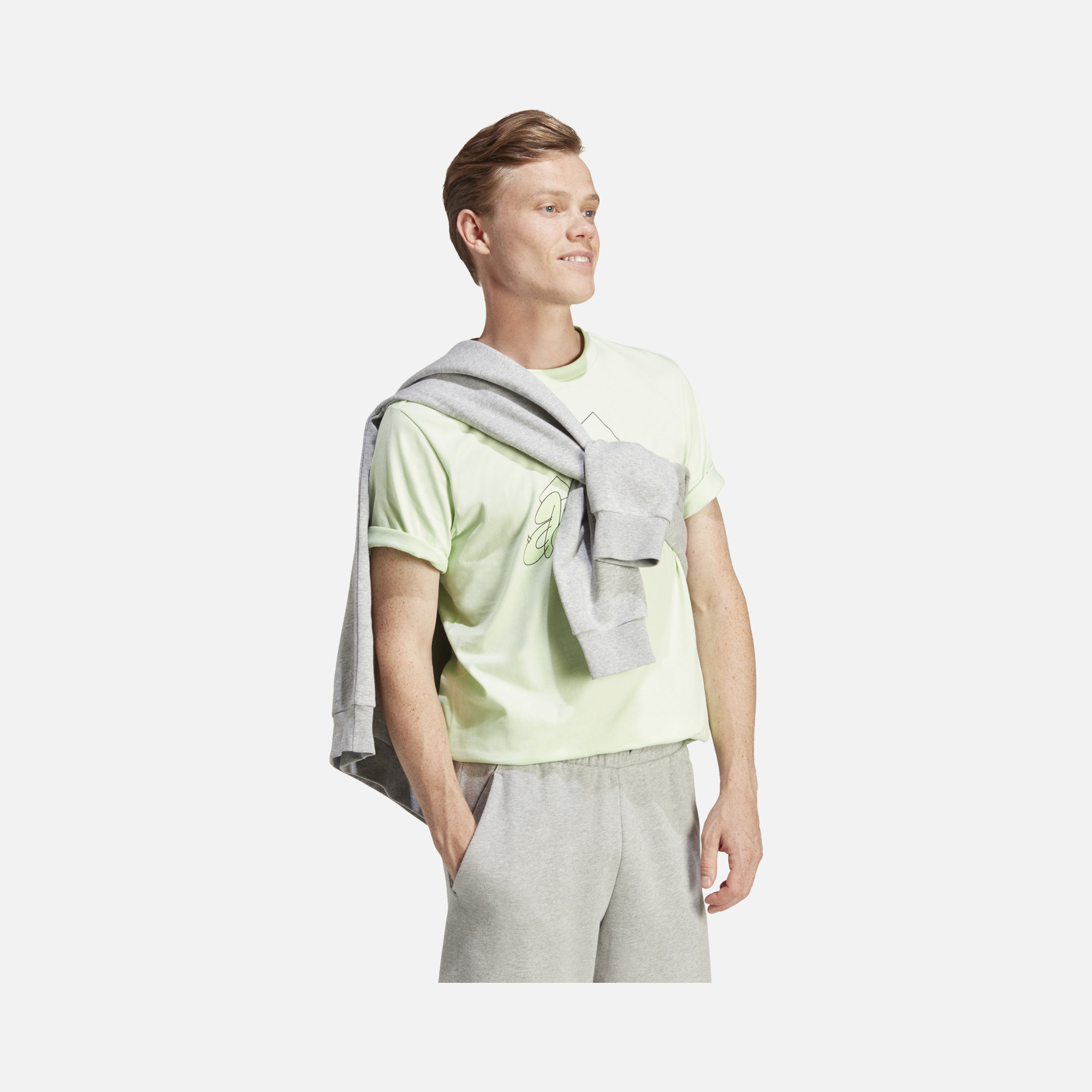 adidas Sportswear Illustrated Badge Graphic Short-Sleeve Erkek Tişört