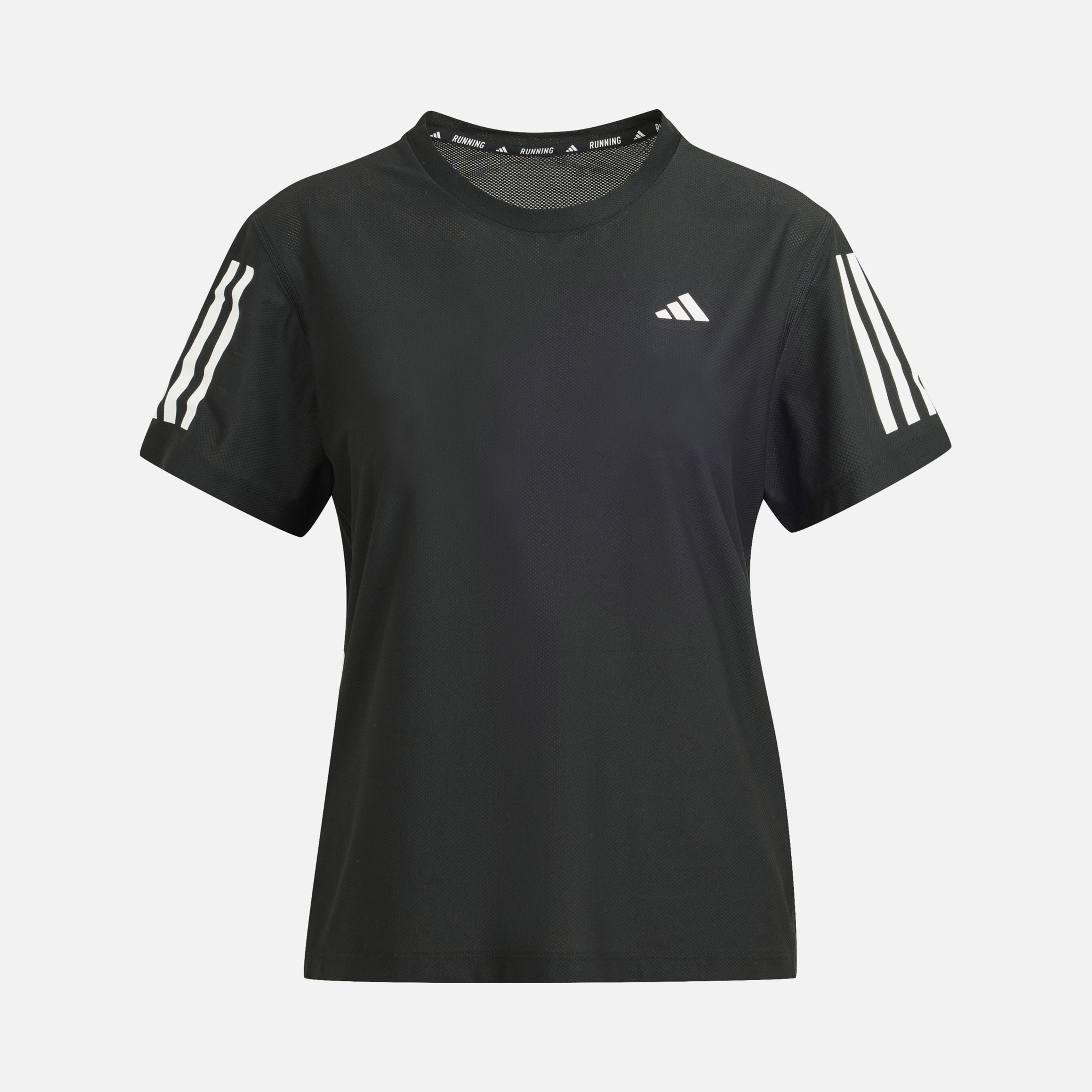 adidas AEROREADY Run Own The 3-Stripes Crew Neck Running Short-Sleeve Kadın Tişört
