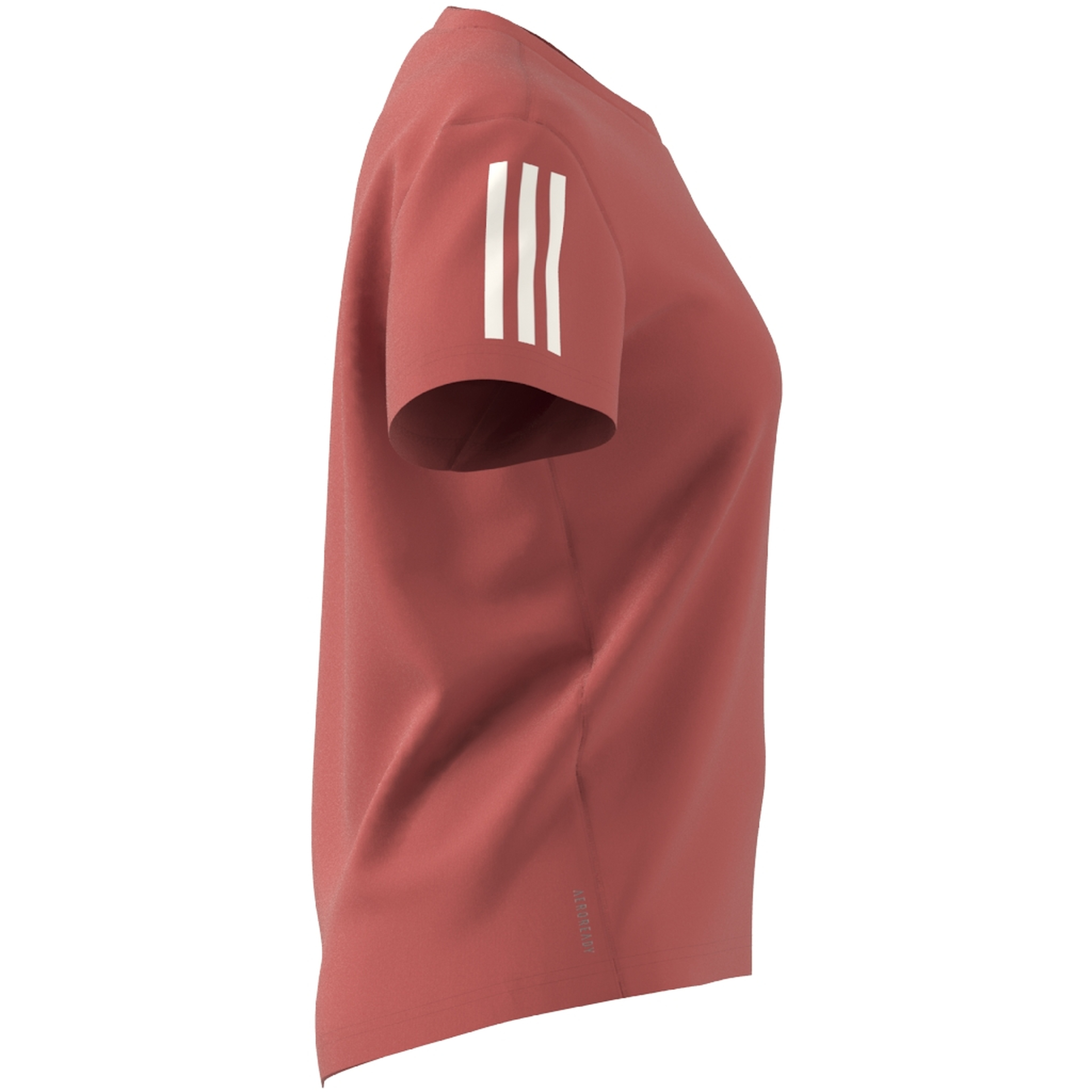 adidas AEROREADY Run Own The 3-Stripes Crew Neck Running Short-Sleeve Kadın Tişört