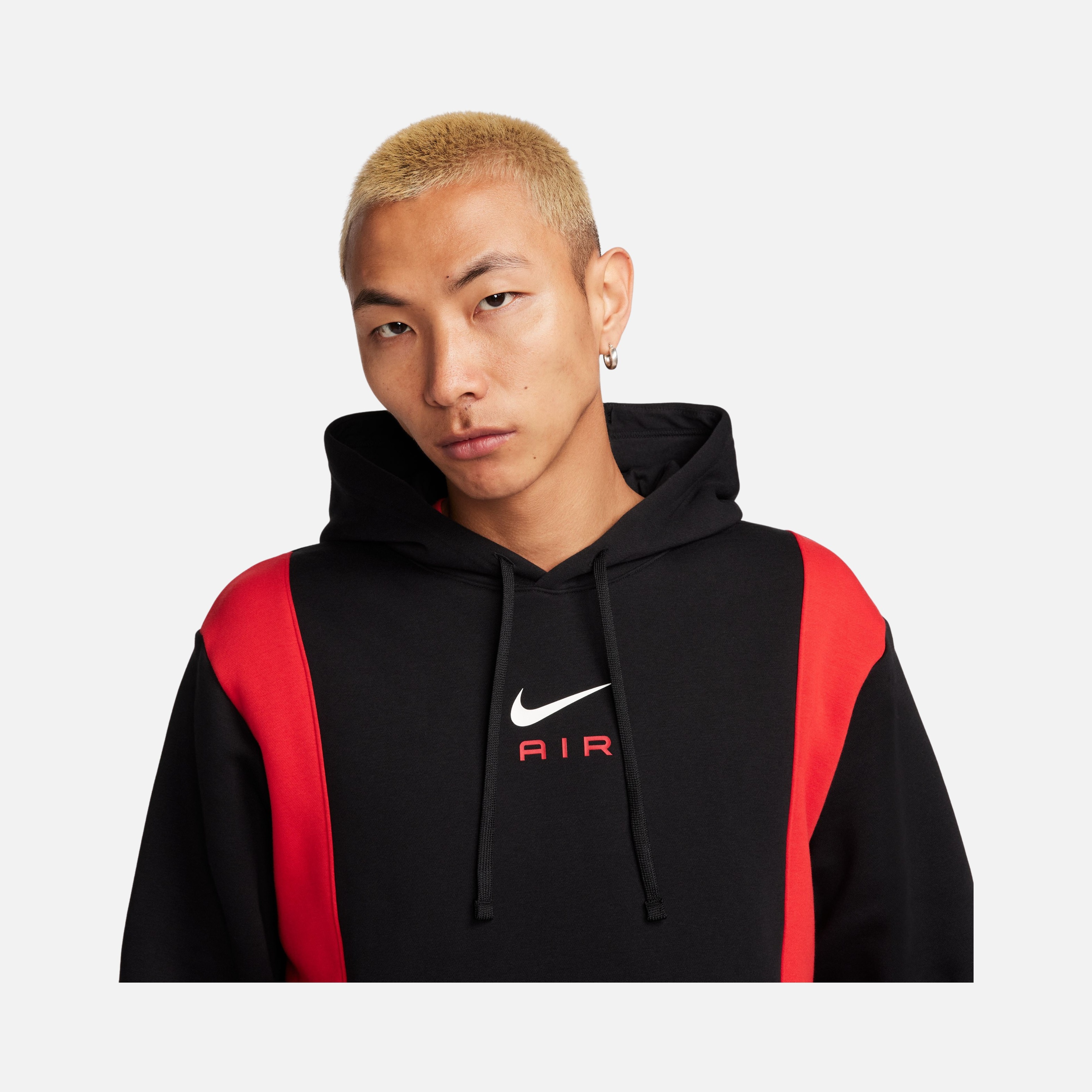 Nike Sportswear Swoosh Air Graphic Fleece Pullover Hoodie Erkek Sweatshirt