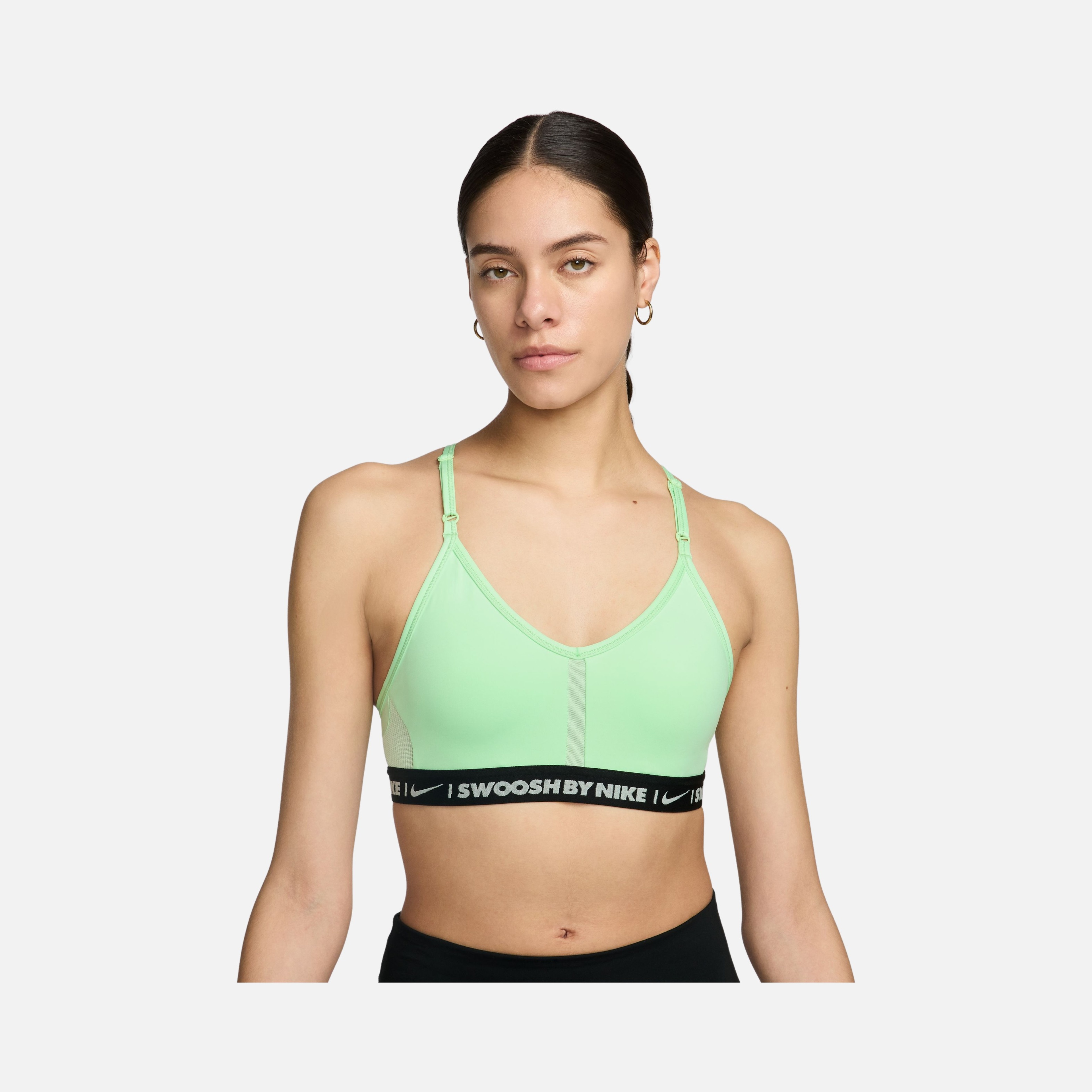 Nike Dri-Fit Indy ''Transparent Swoosh Detail'' Lightly Supported Padded Training Kadın Bra