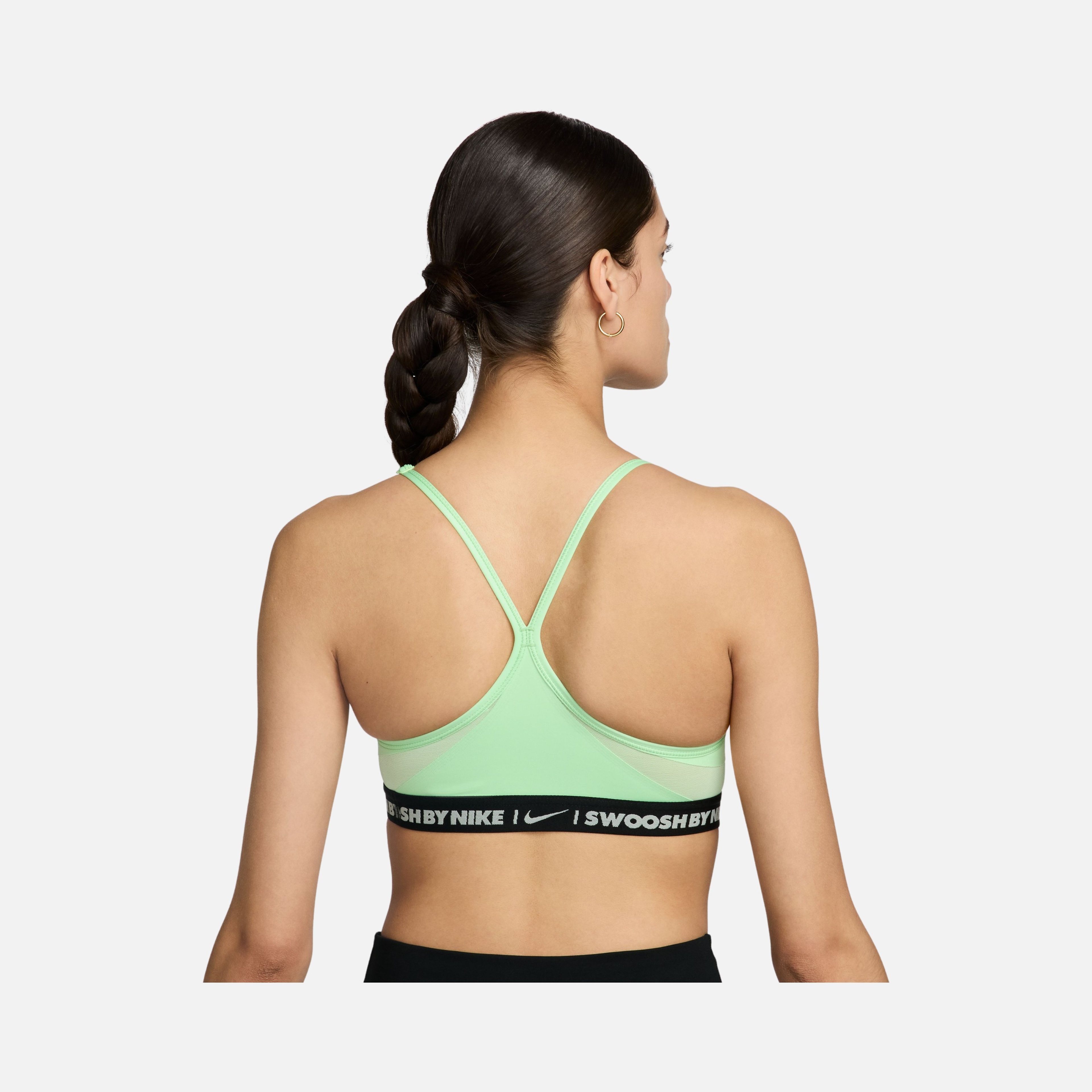 Nike Dri-Fit Indy ''Transparent Swoosh Detail'' Lightly Supported Padded Training Kadın Bra
