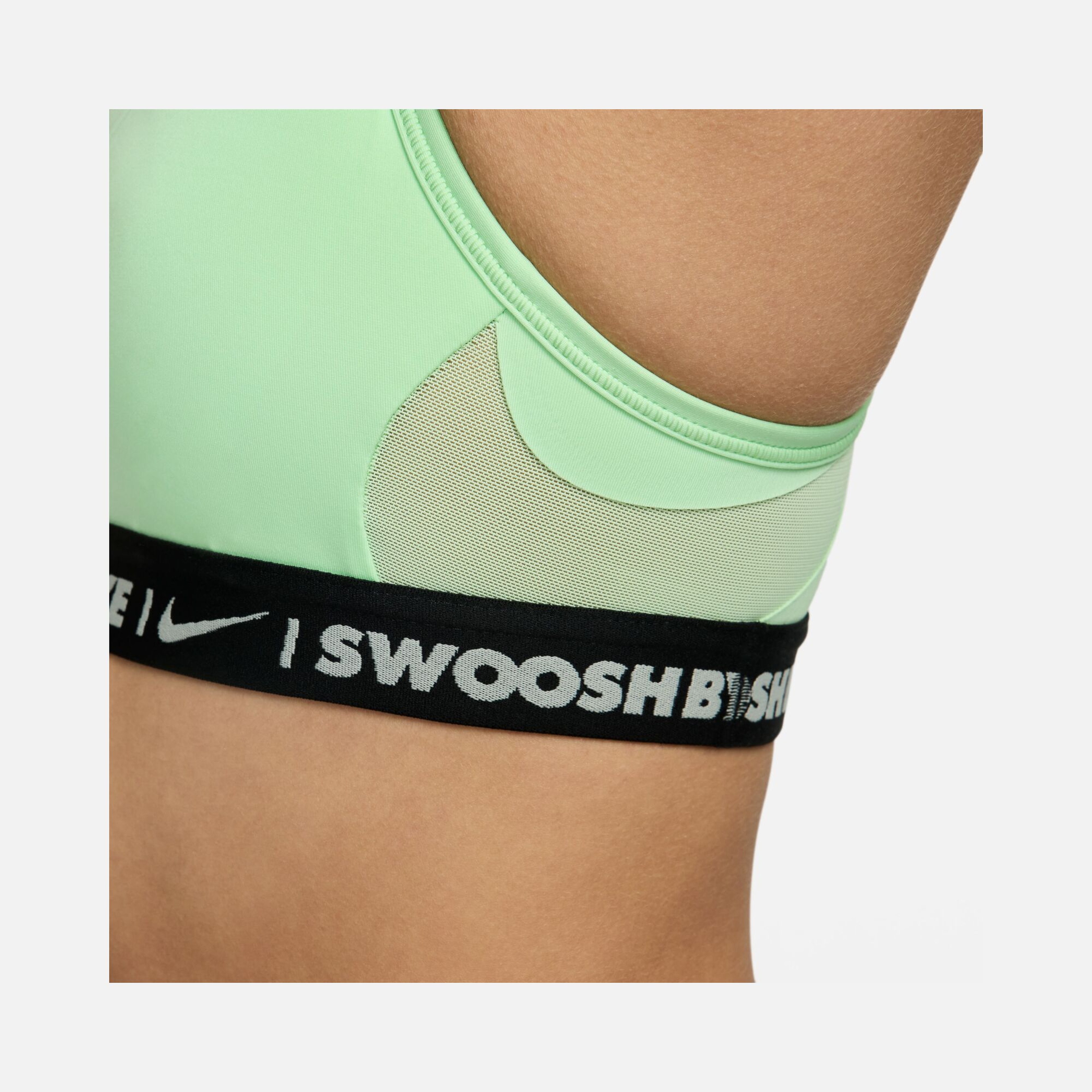 Nike Dri-Fit Indy ''Transparent Swoosh Detail'' Lightly Supported Padded Training Kadın Bra