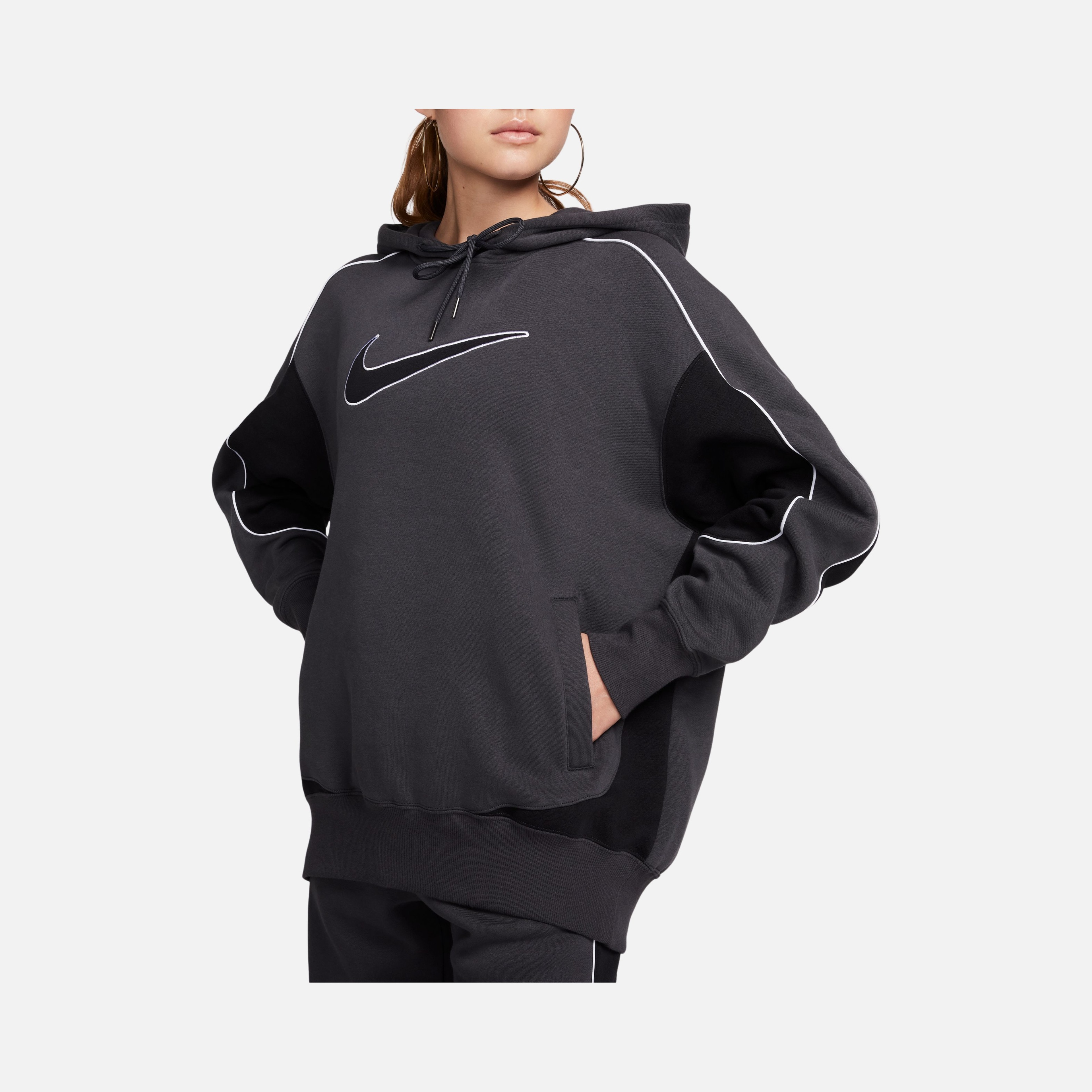 Nike Sportswear Oversized Fleece Pullover Hoodie Kadın Sweatshirt
