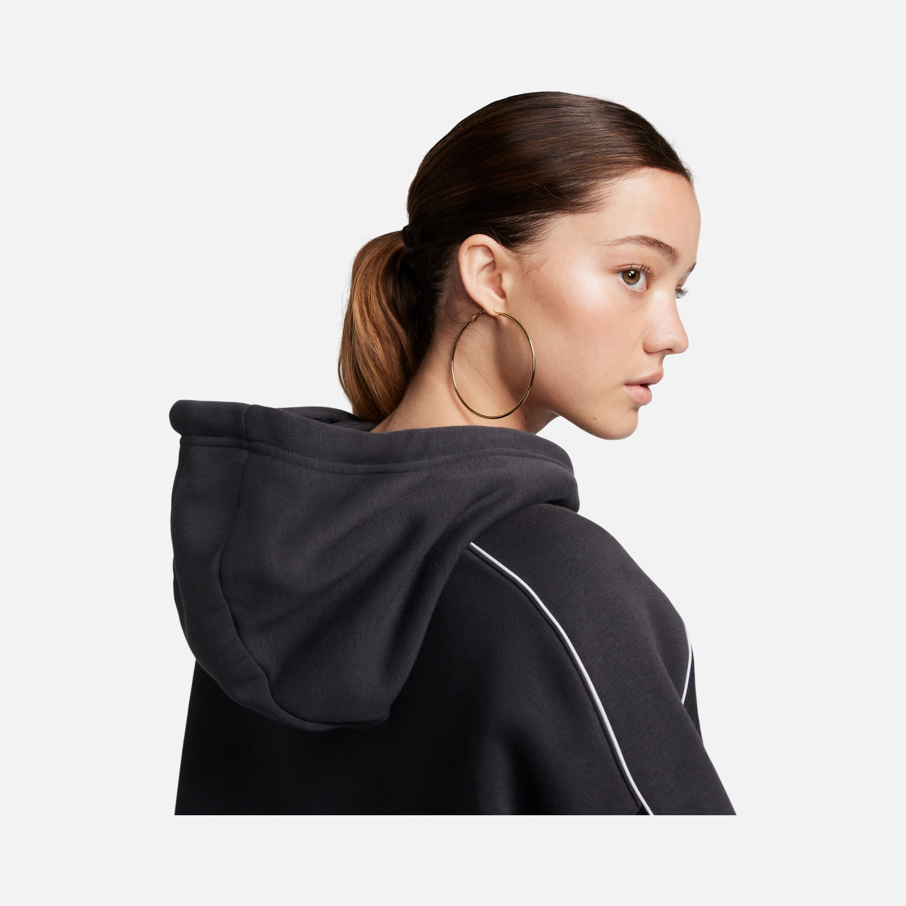 Nike Sportswear Oversized Fleece Pullover Hoodie Kadın Sweatshirt