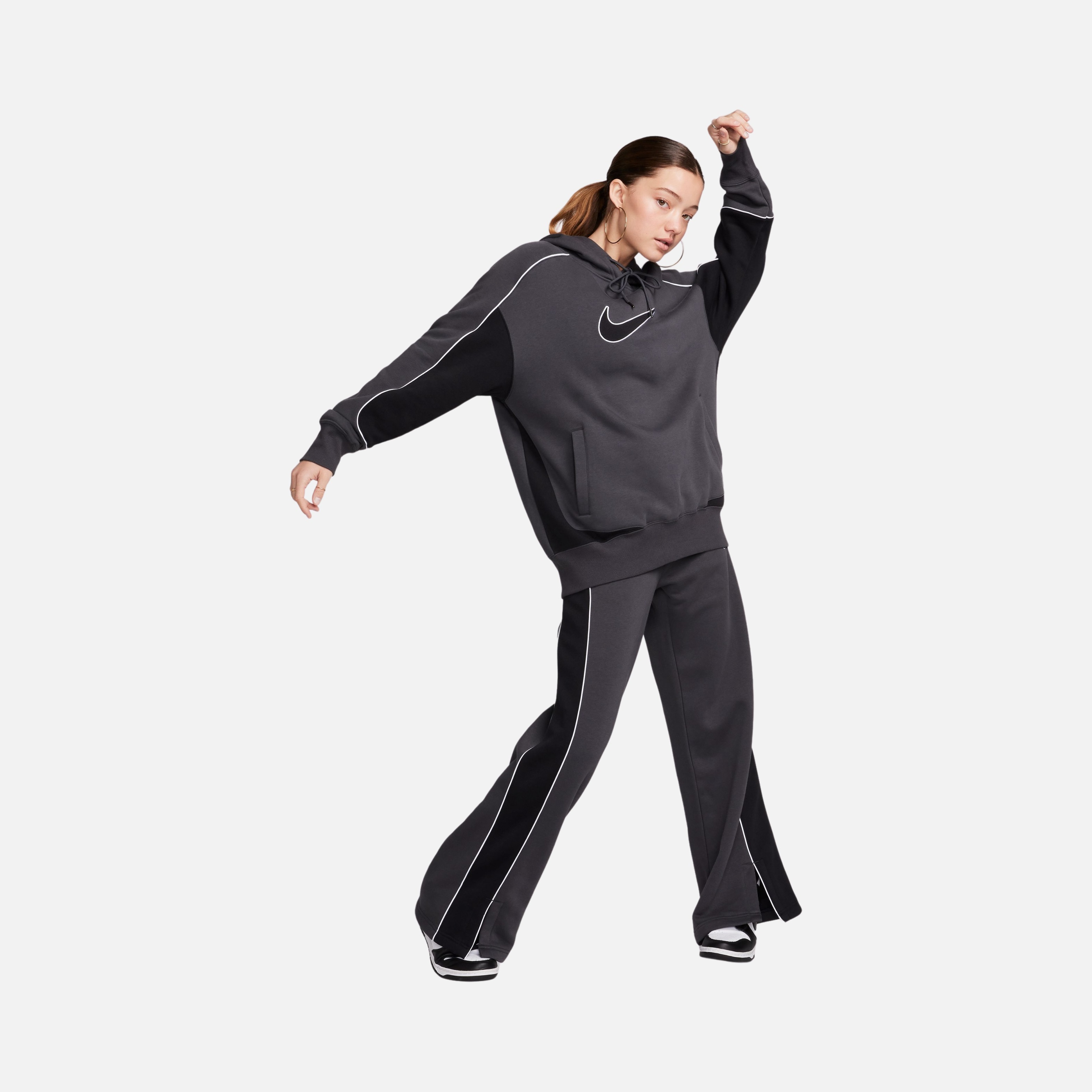 Nike Sportswear Oversized Fleece Pullover Hoodie Kadın Sweatshirt