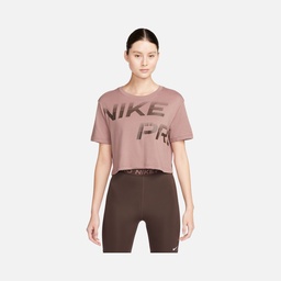 Nike Pro Dri-Fit Graphics Cropped Training Short-Sleeve Kadın Tişört