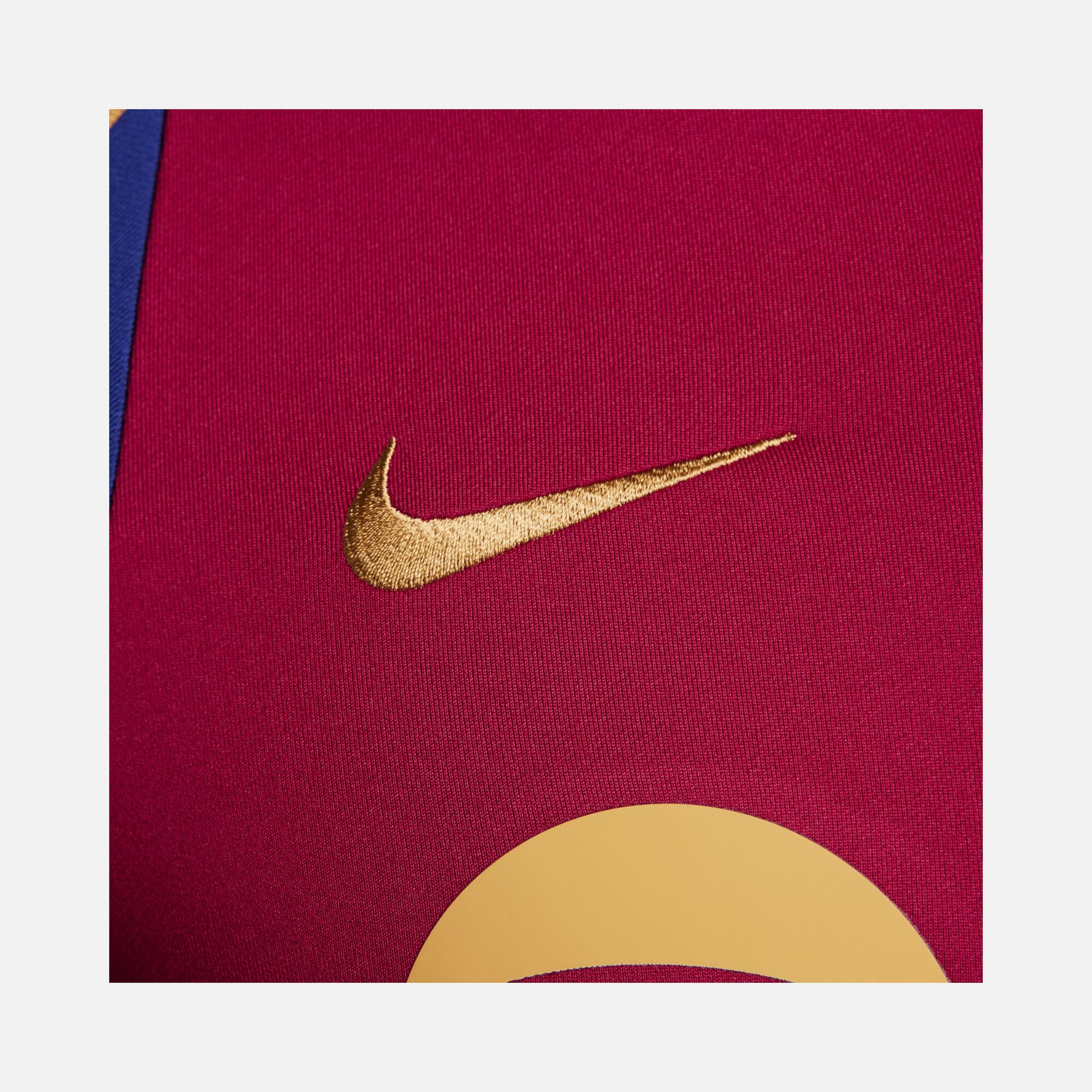 Nike FC Barcelona Dri-Fit Soccer 1/2-Zip Long-Sleeve Erkek Tişört