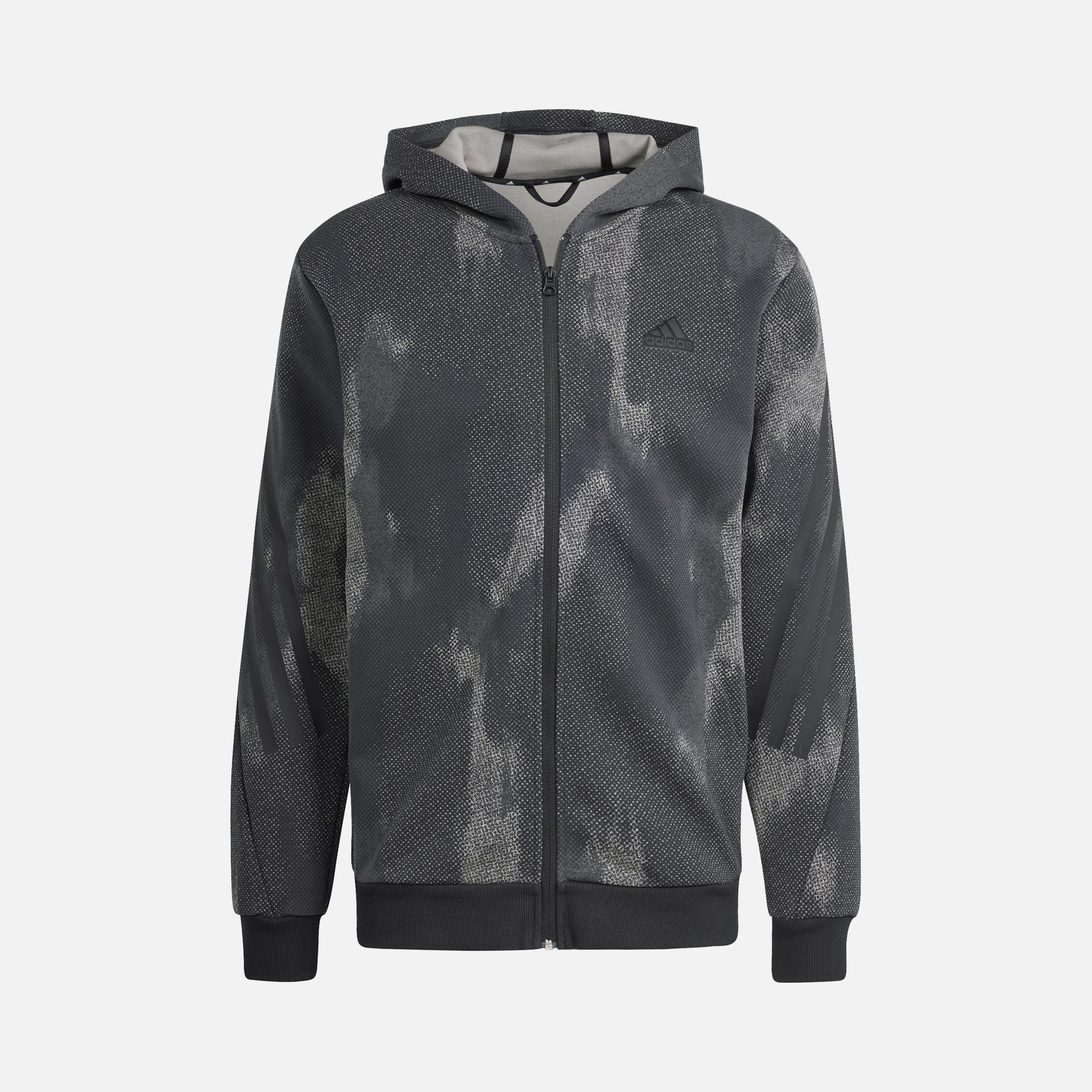 adidas Future Icons 3-Stripes Full-Zip Hoodie Erkek Sweatshirt