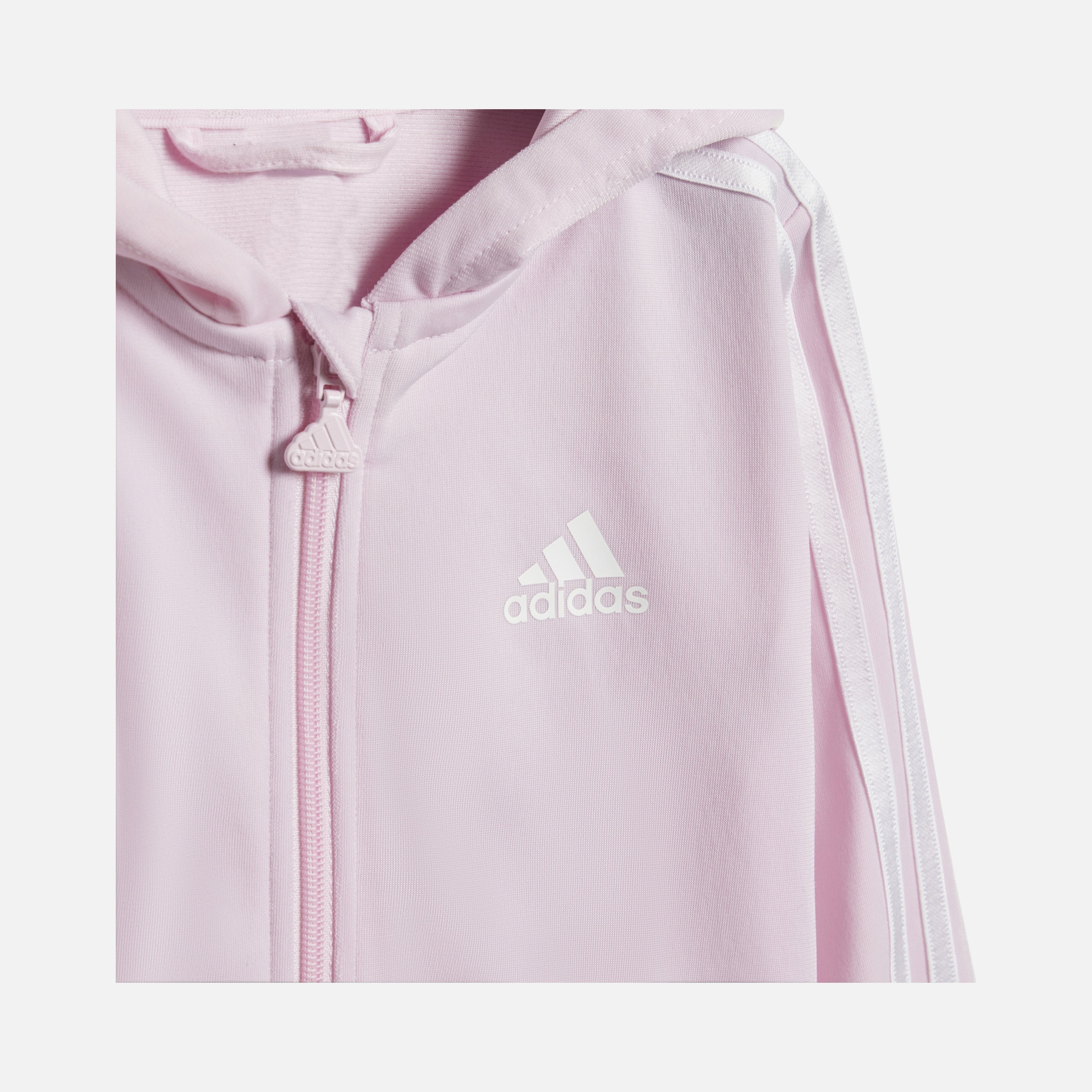 adidas Sportswear Essentials Shiny 3-Stripes Full-Zipp Çocuk Eşofman Takımı