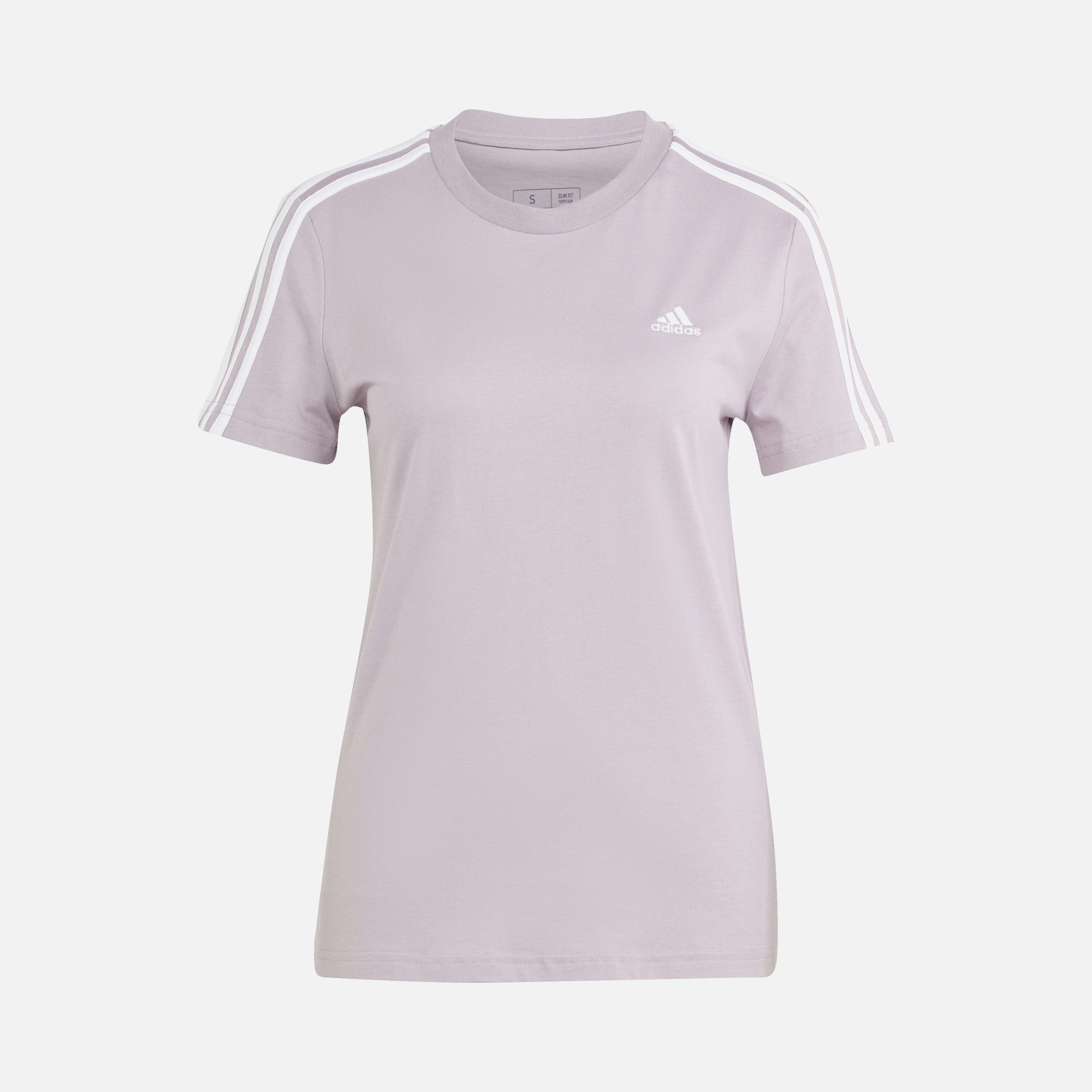 adidas Essentials Slim 3-Stripes Short-Sleeve Kadın Tişört