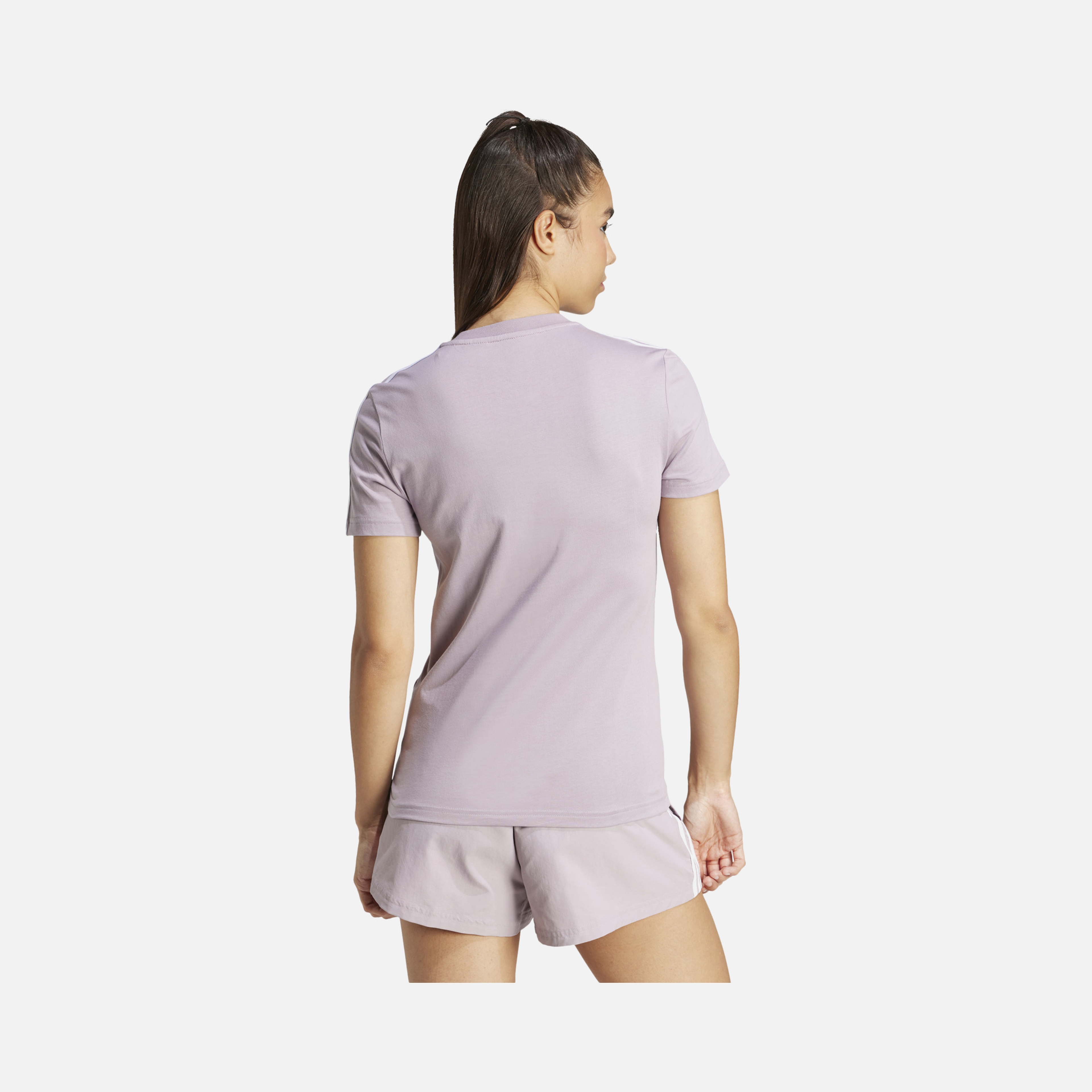 adidas Essentials Slim 3-Stripes Short-Sleeve Kadın Tişört