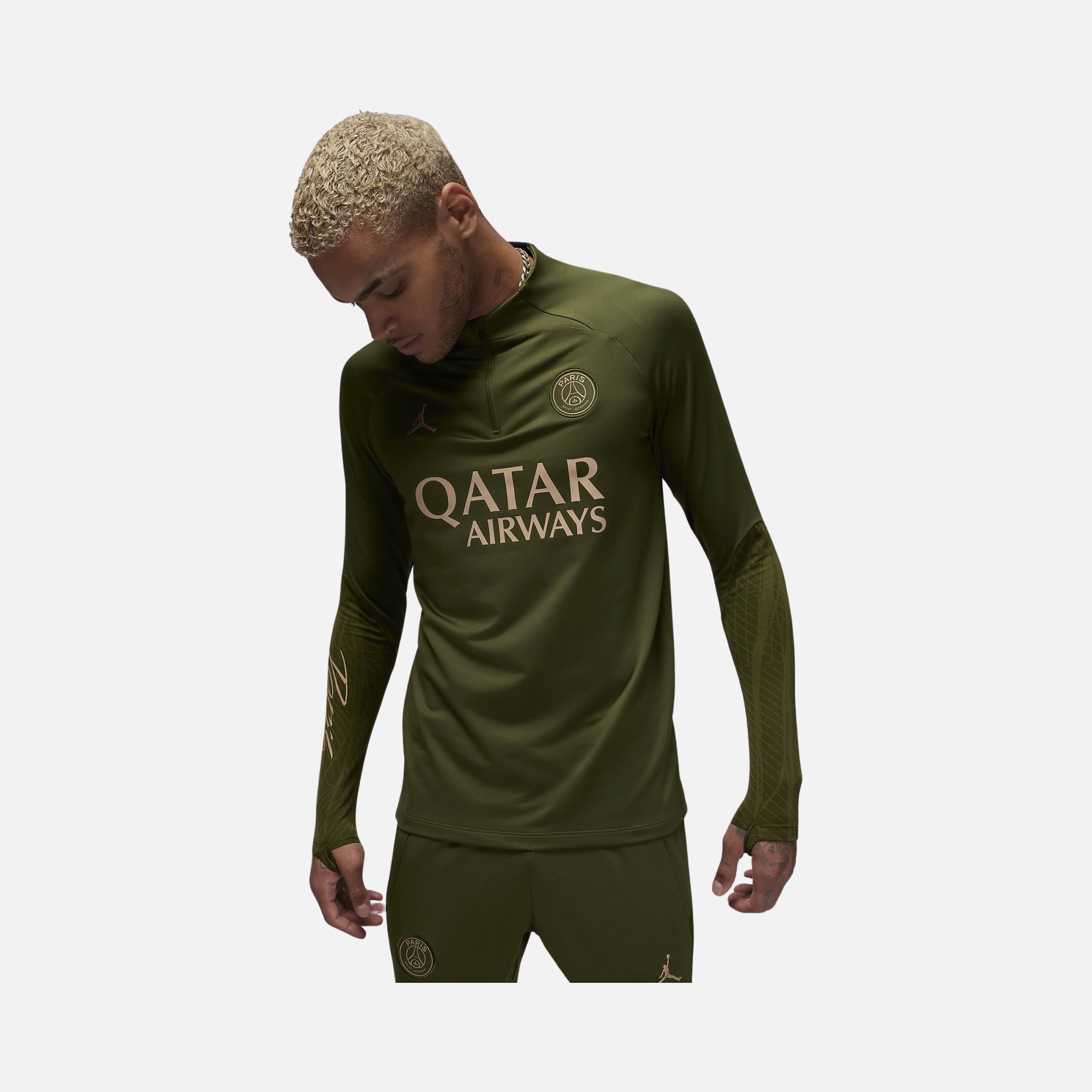 Nike Paris Saint-Germain Strike Fourth Jordan Dri-Fit Football Long-Sleeve Erkek Tişört