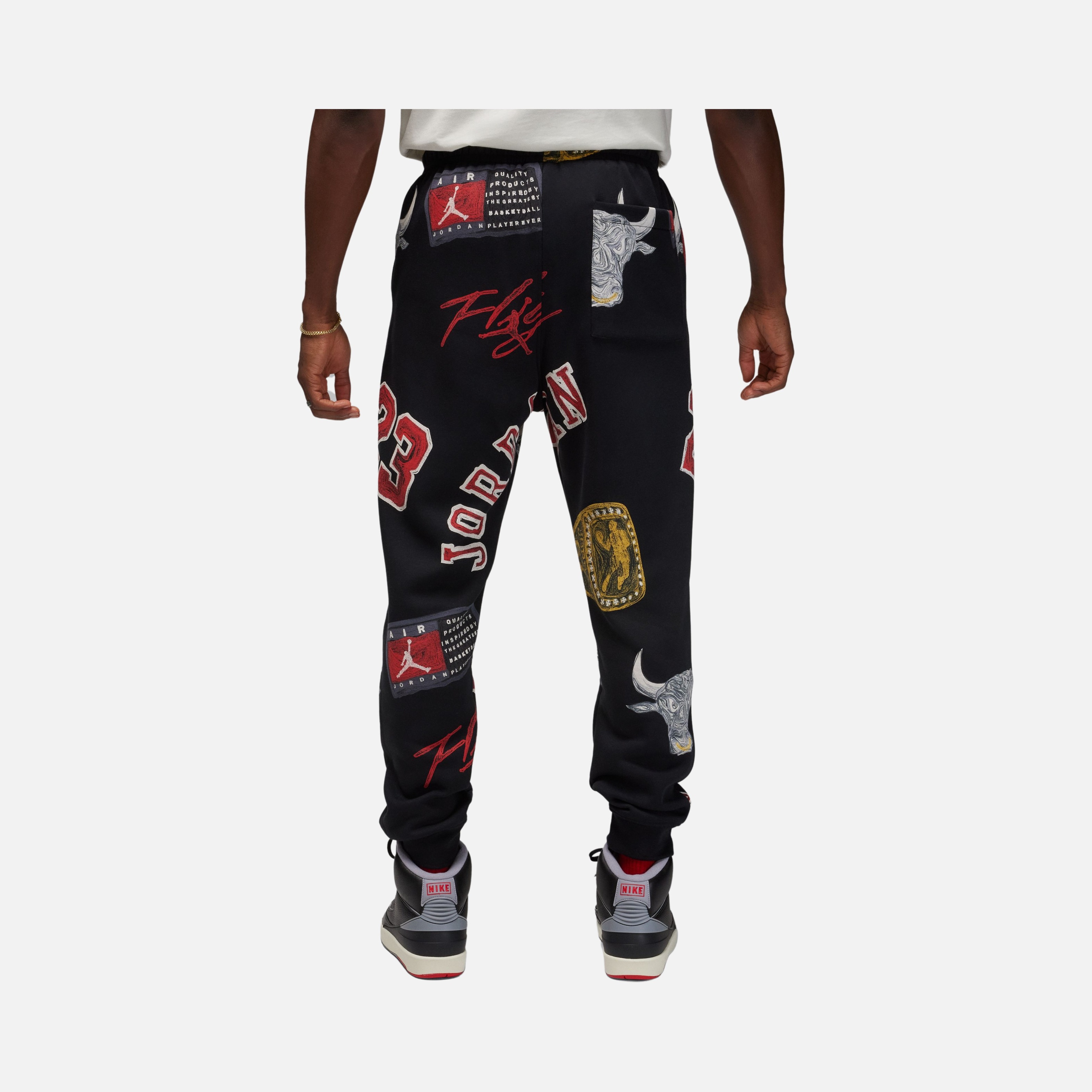 Nike Jordan Essentials Fleece All-Over Printed Erkek Eşofman Altı
