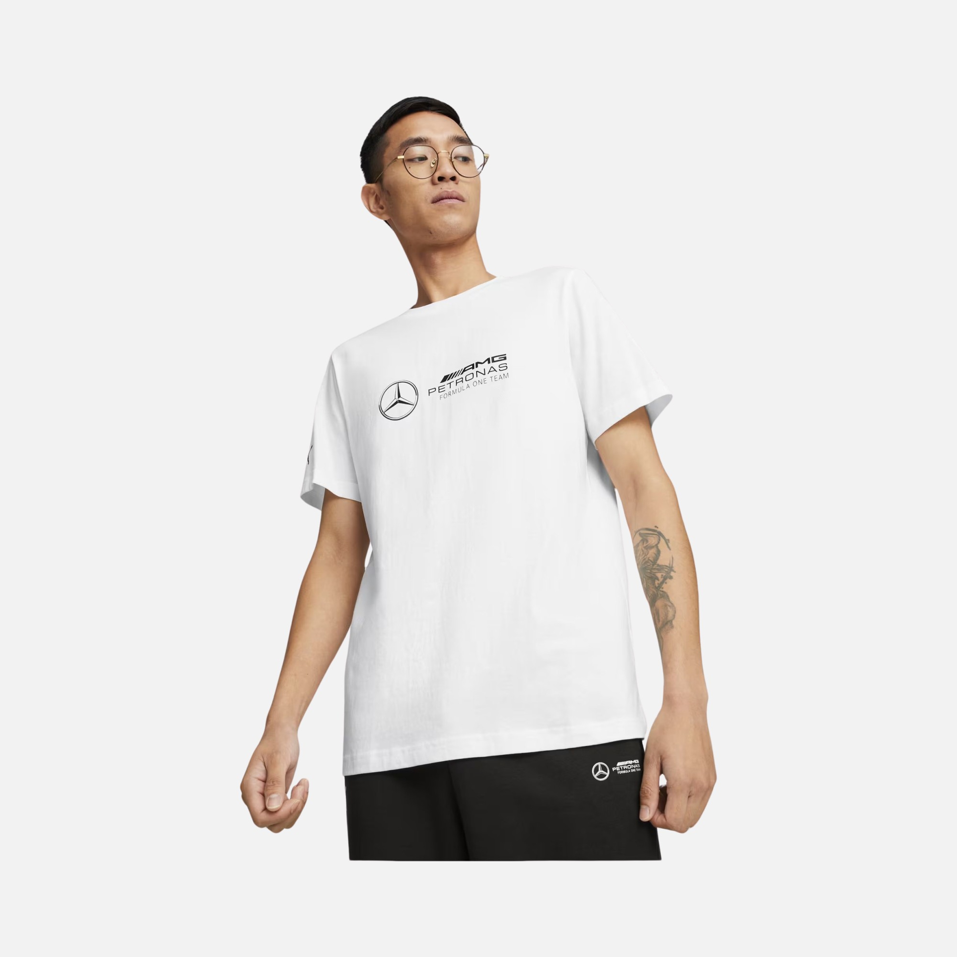 Puma Sportswear Mercedes-Amg Petronas Motorsport Logo Short-Sleeve Erkek Tişört