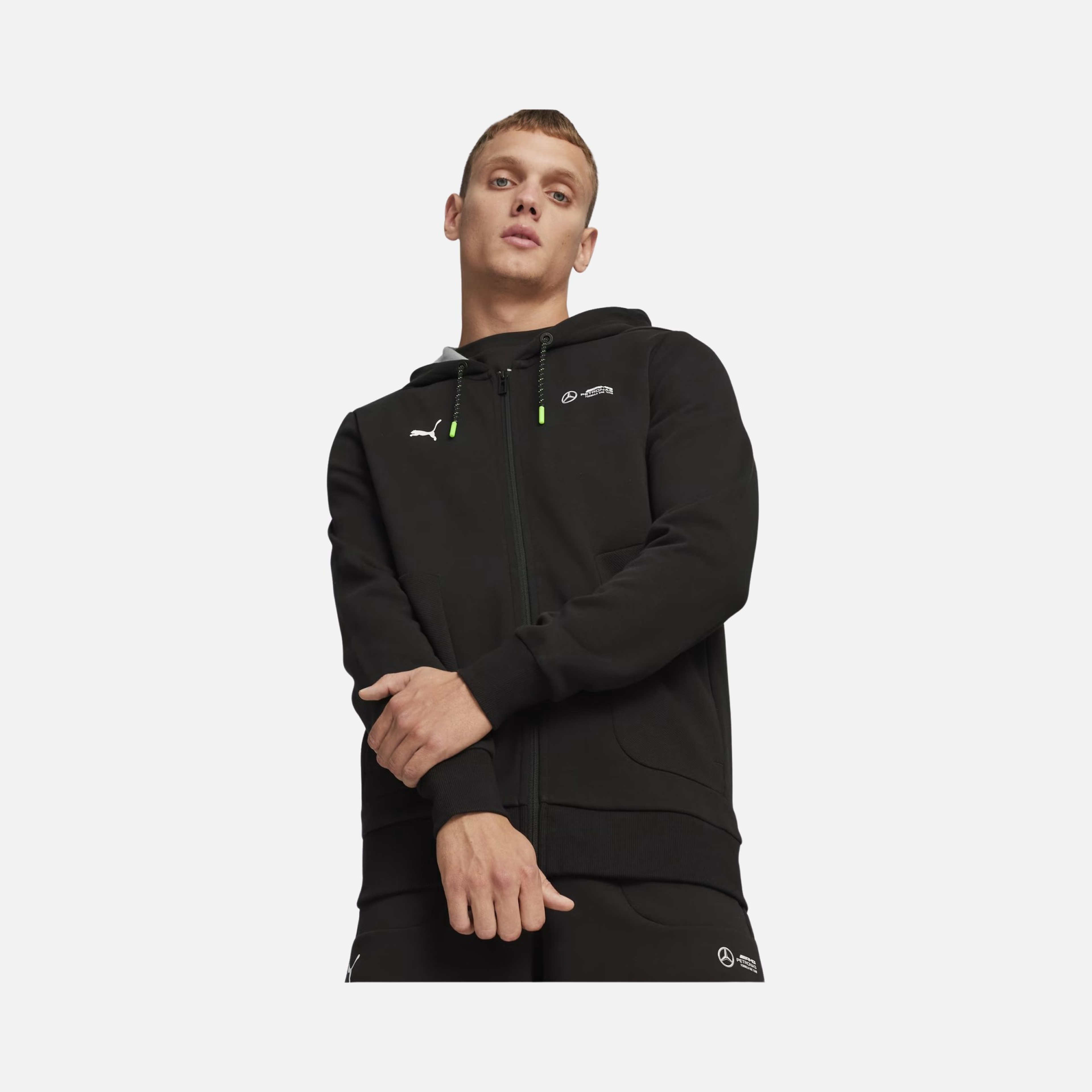 PUMA × Mercedes-AMG Petronas セットアップ Puma Sportswear Mercedes-AMG Petronas Full-Zip Hoodie Erkek Ceket