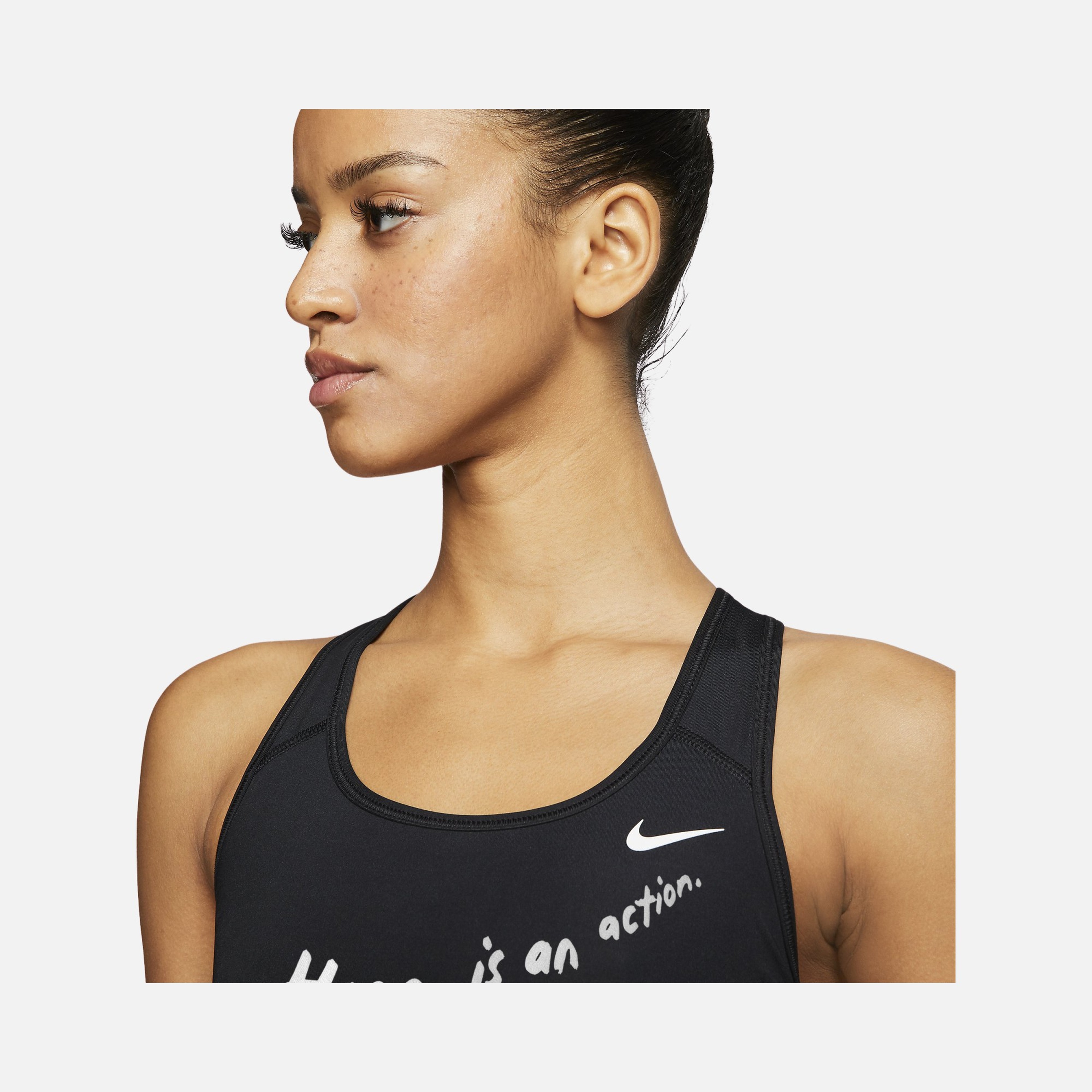 Nike Dri-Fit Swoosh Medium Support Non Padded Sports Kadın Bra