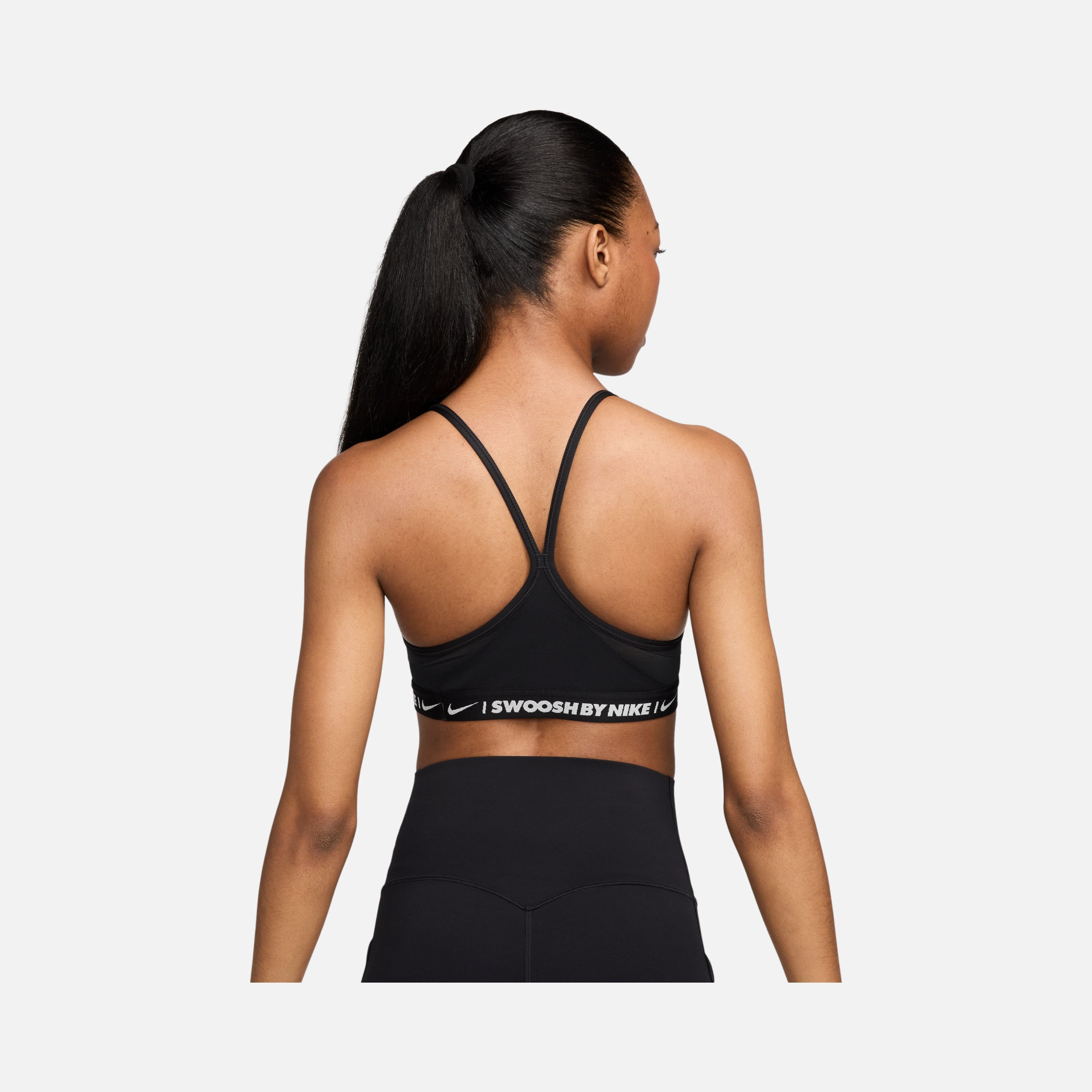Nike Dri-Fit Indy ''Transparent Swoosh Detail'' Lightly Supported Padded Training Kadın Bra