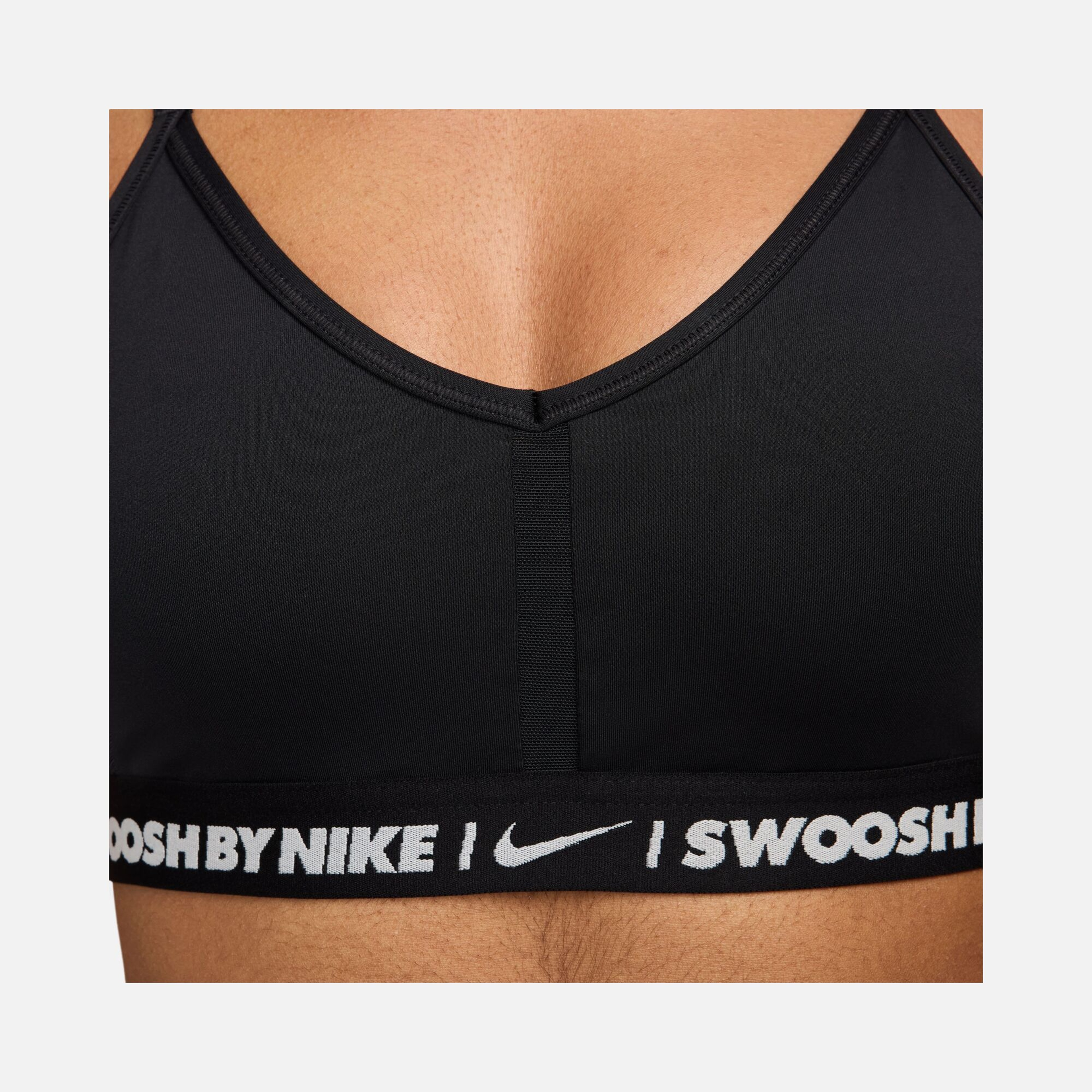 Nike Dri-Fit Indy ''Transparent Swoosh Detail'' Lightly Supported Padded Training Kadın Bra