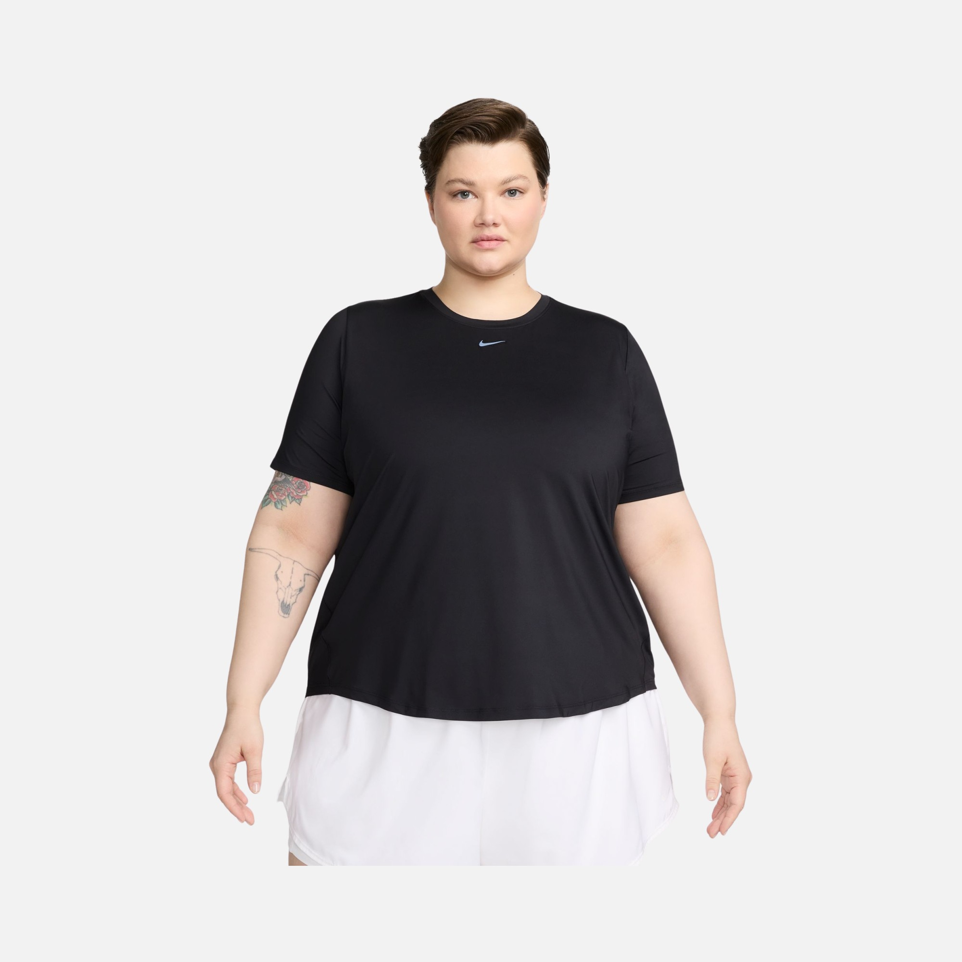 Nike One Classic Dri-Fit Short-Sleeve Training (Plus Size) Kadın Tişört