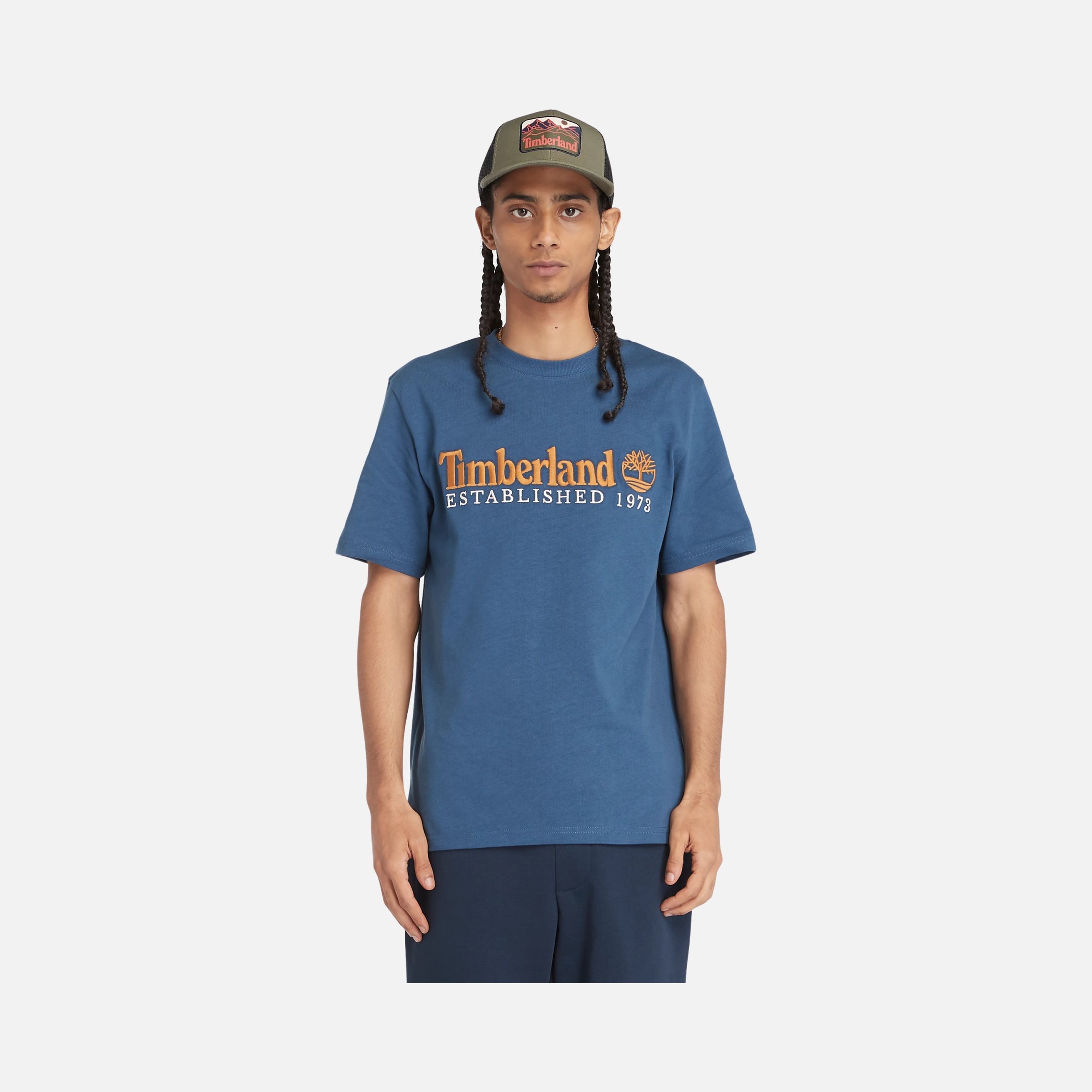 Timberland Sportswear Embroidery Logo Graphic SS24 Short-Sleeve Erkek Tişört