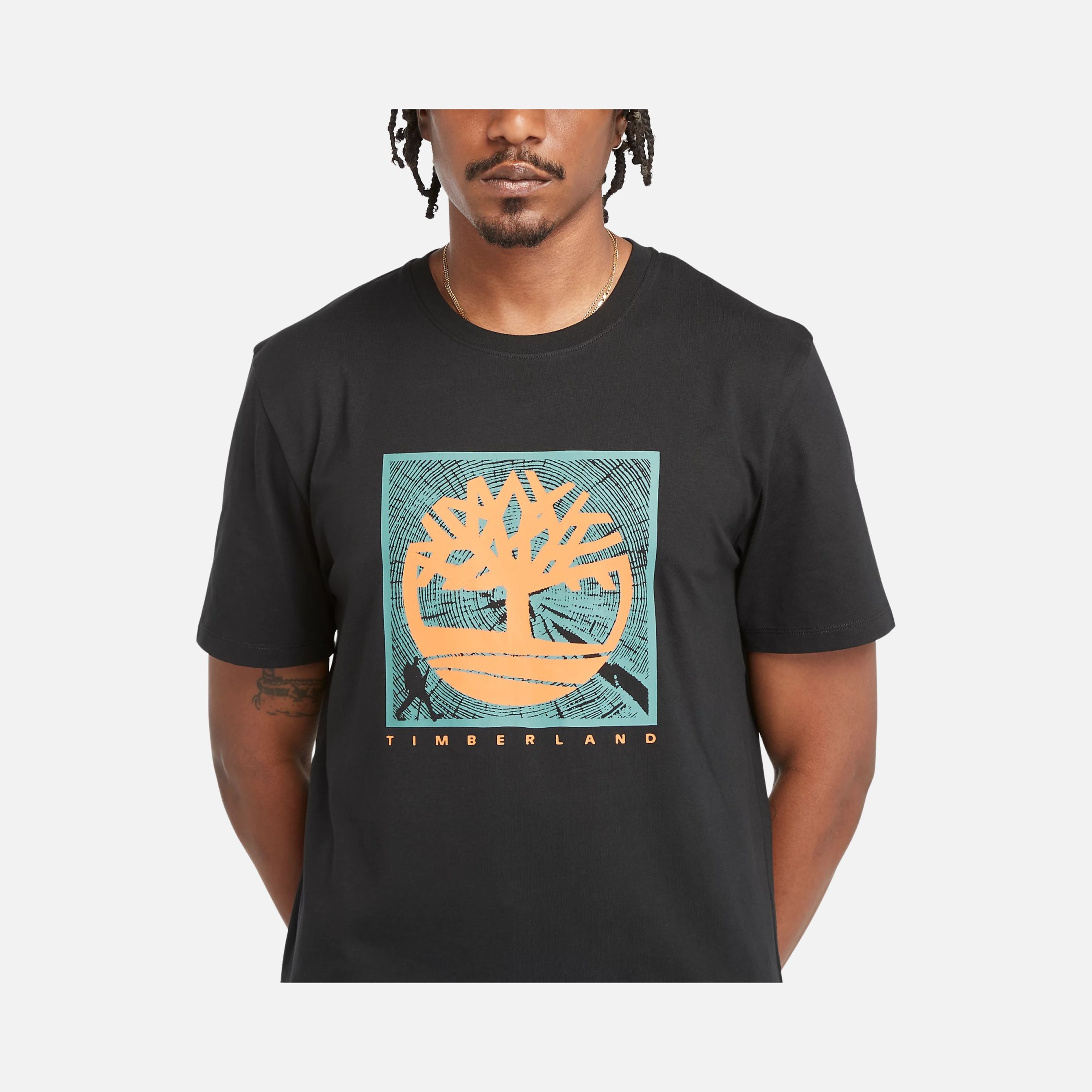 Timberland Sportswear Front Graphic SS24 Short-Sleeve Erkek Tişört