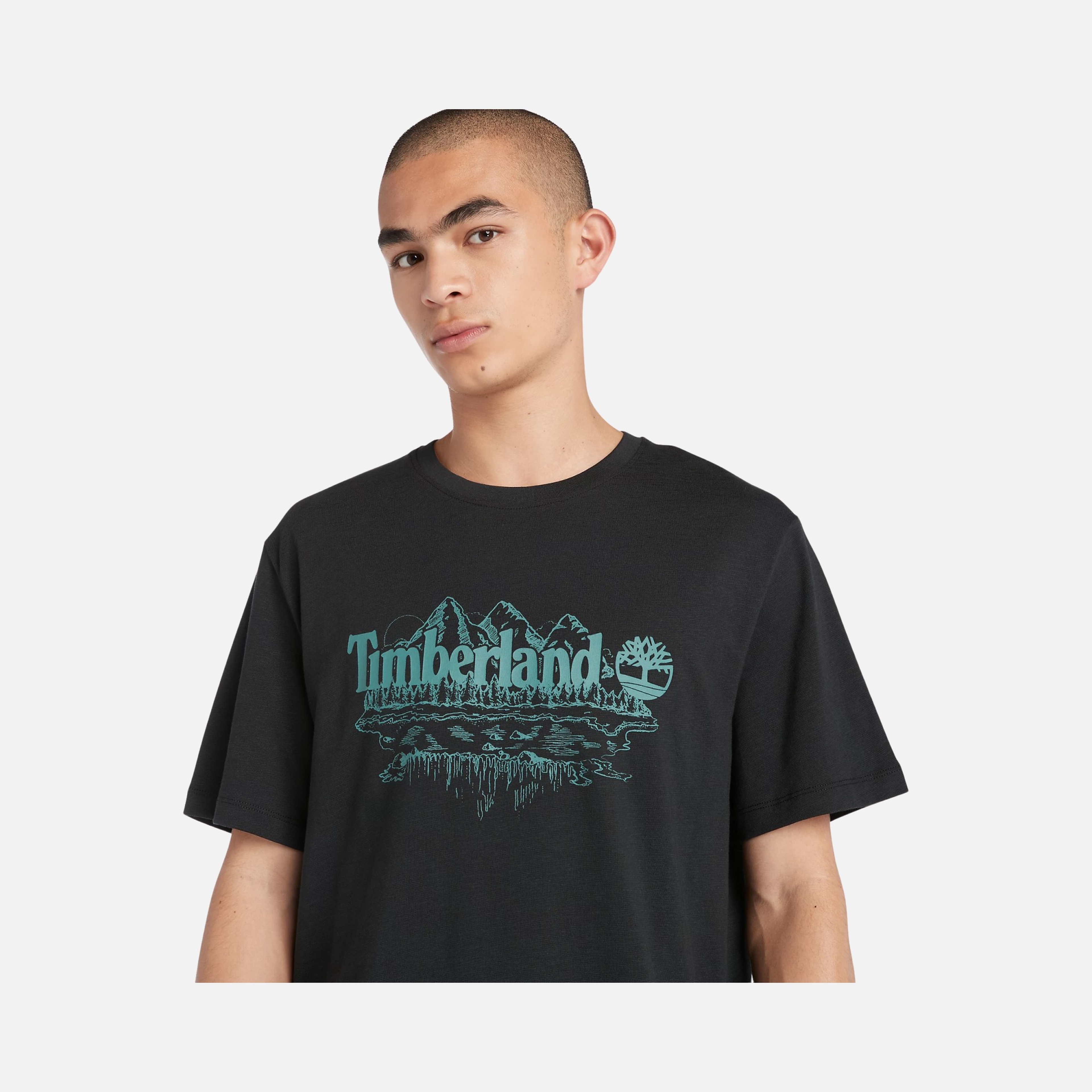 Timberland Sportswear Graphic Slub Tree SS24 Short-Sleeve Erkek Tişört