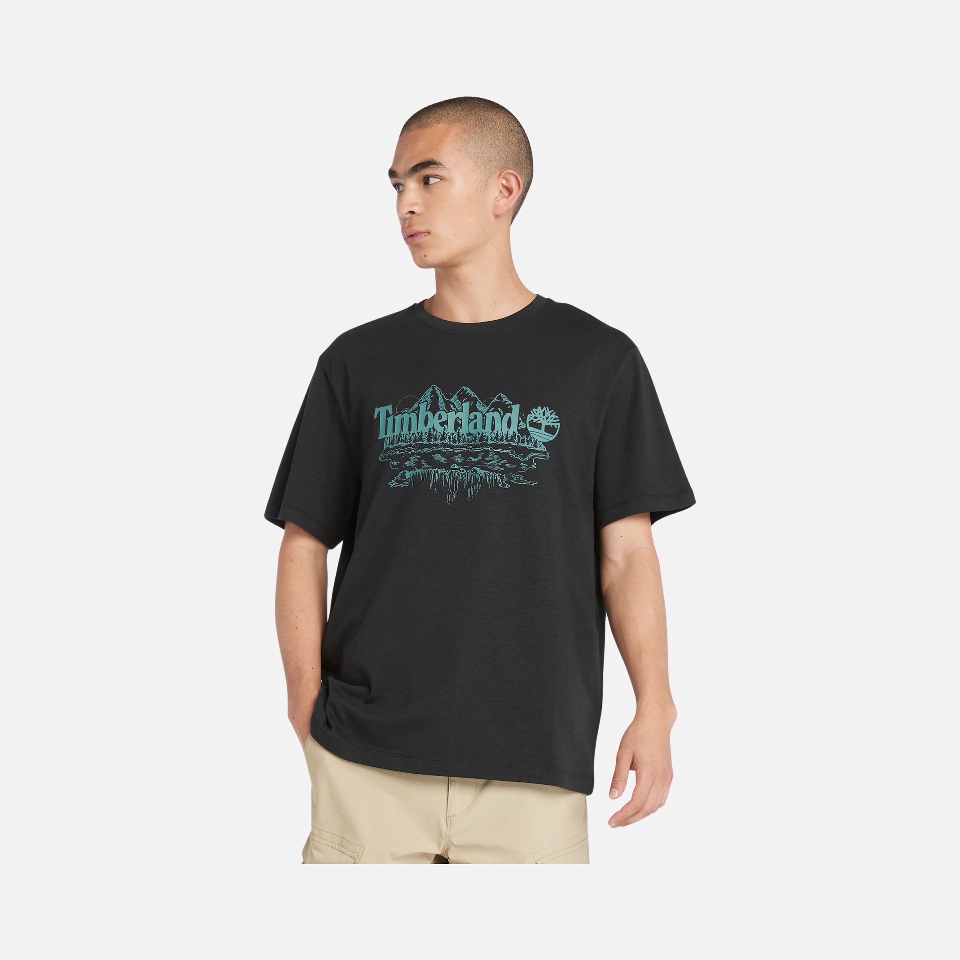 Timberland Sportswear Graphic Slub Tree SS24 Short-Sleeve Erkek Tişört