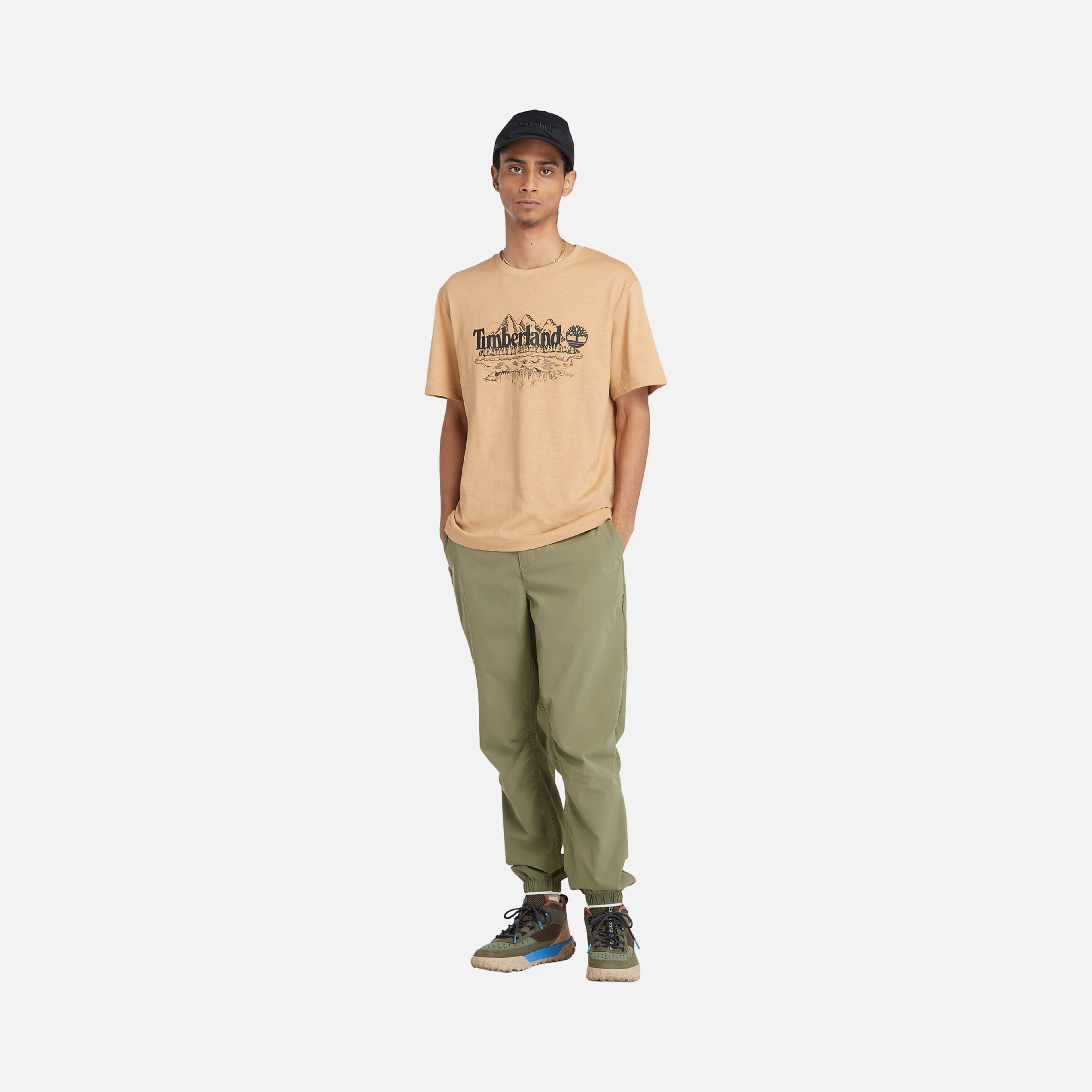 Timberland Sportswear Graphic Slub Tree SS24 Short-Sleeve Erkek Tişört