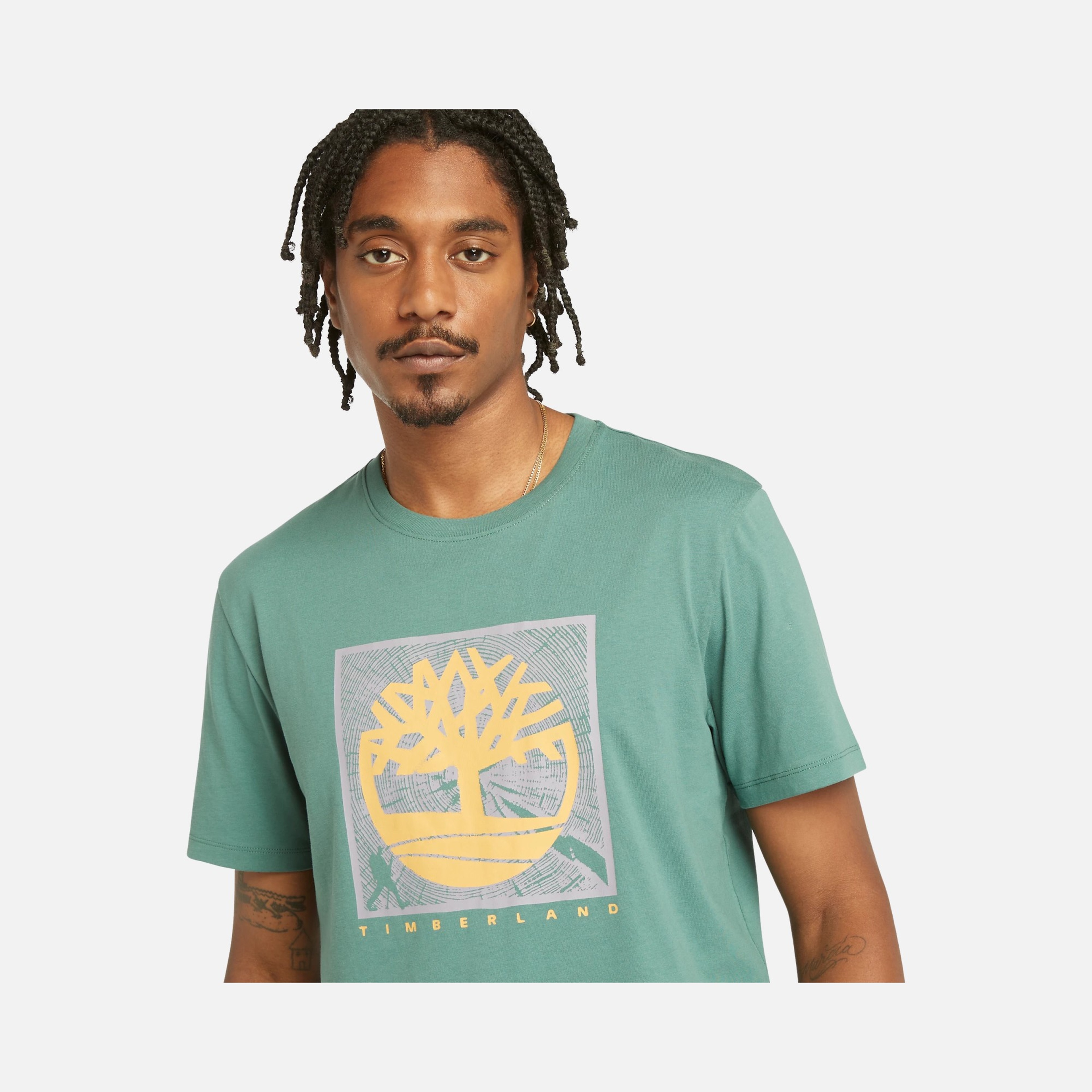 Timberland Sportswear Front Graphic SS24 Short-Sleeve Erkek Tişört