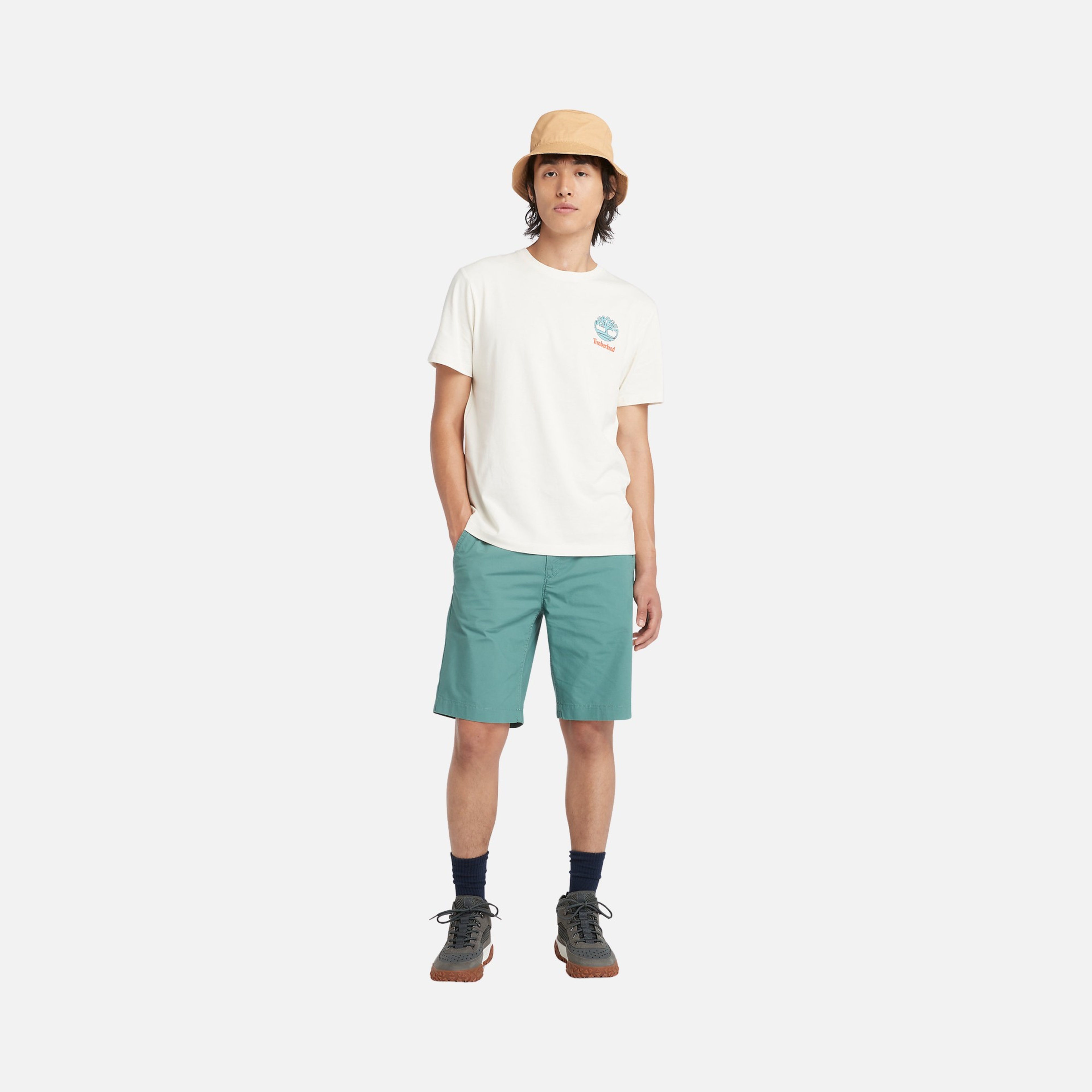 Timberland Sportswear Back Graphic SS24 Short-Sleeve Erkek Tişört