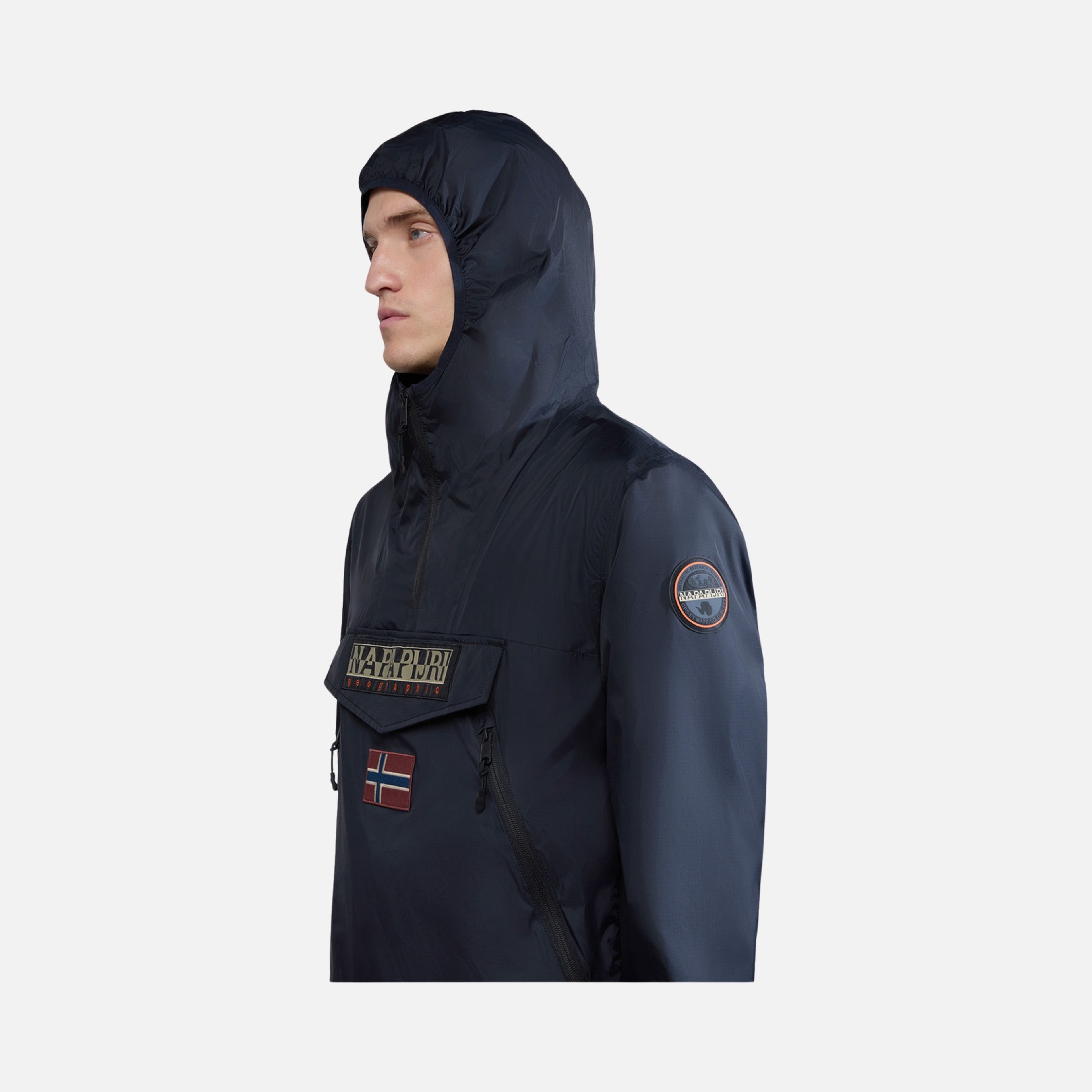 Napapijri Rainforest WB Pocket Winter Lined Half-Zip Hoodie Erkek Ceket