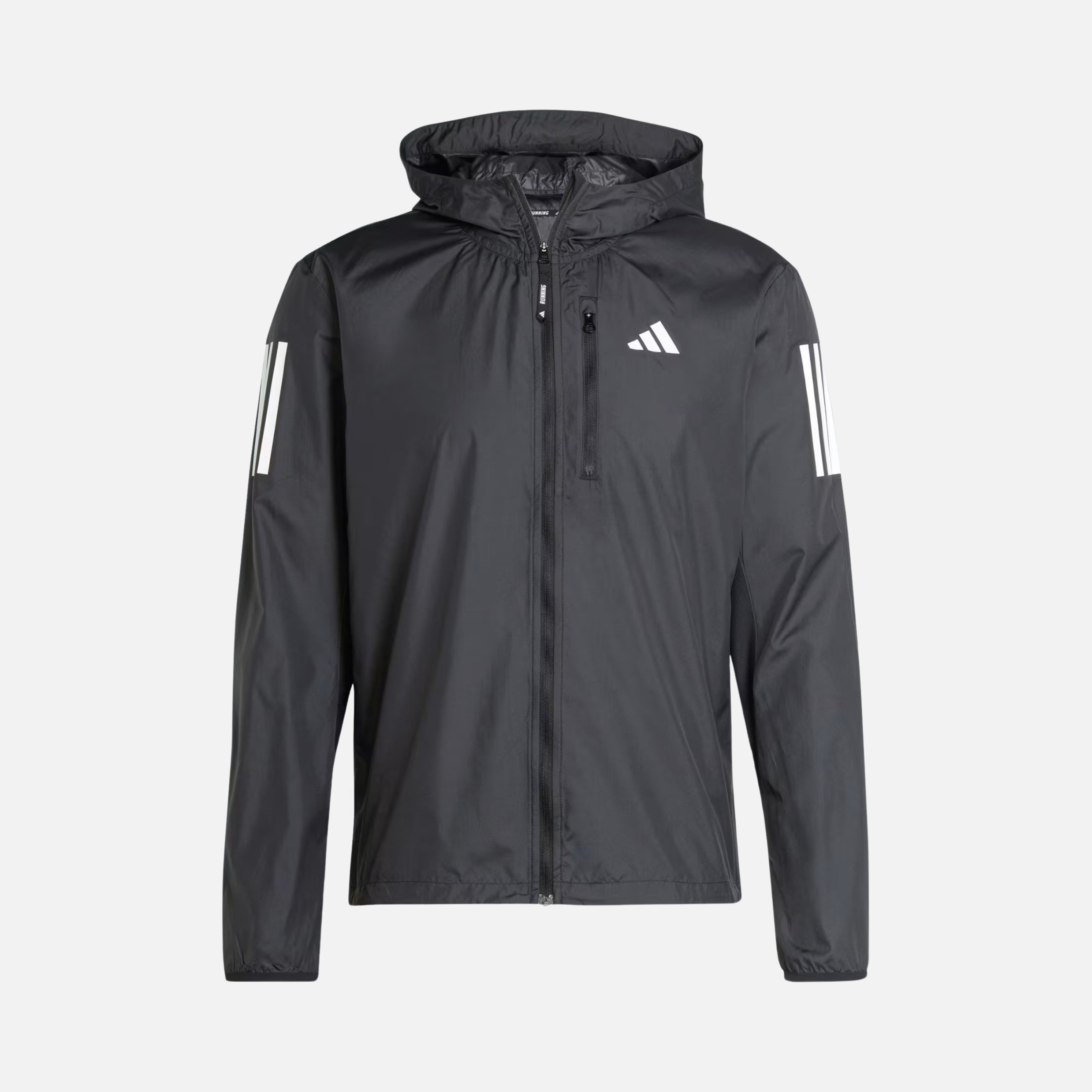 adidas Own the Running 3-Stripes Full-Zip Hoodie Erkek Ceket