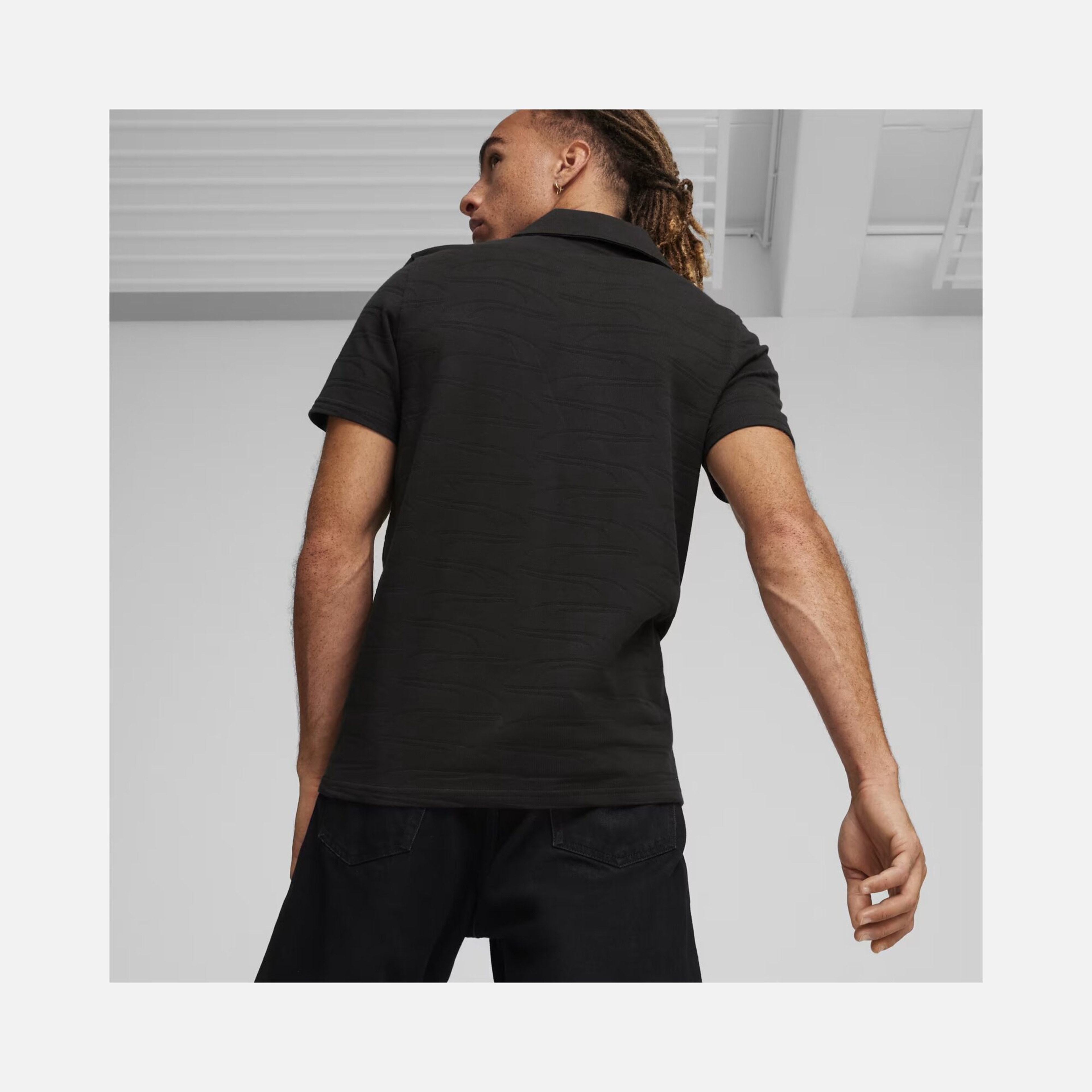 Puma Sportswear Ferrari Style Jacquard Polo Short-Seeve Erkek Tişört