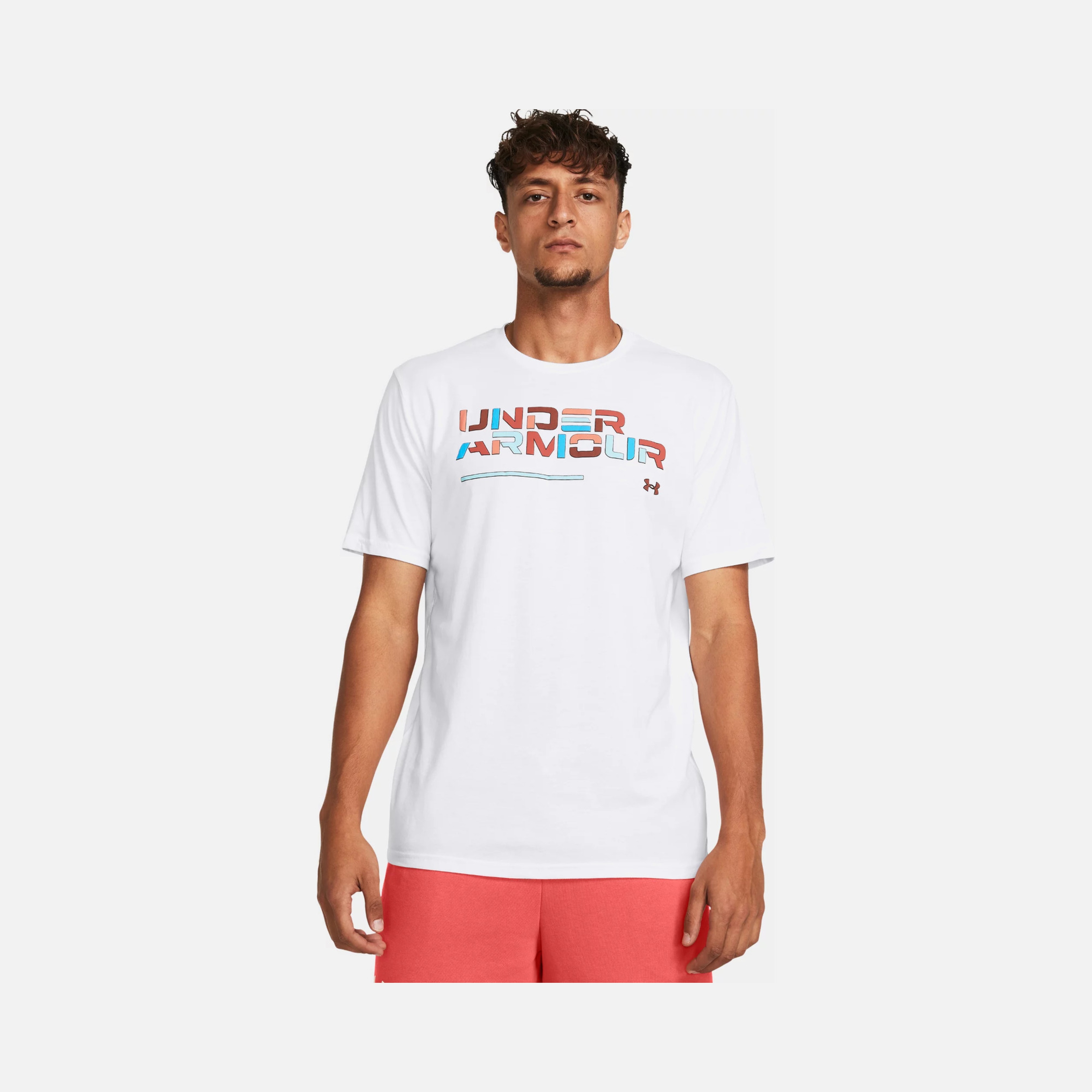 Under Armour Colorblock Wordmark Sportstyle Short-Sleeve Erkek Tişört
