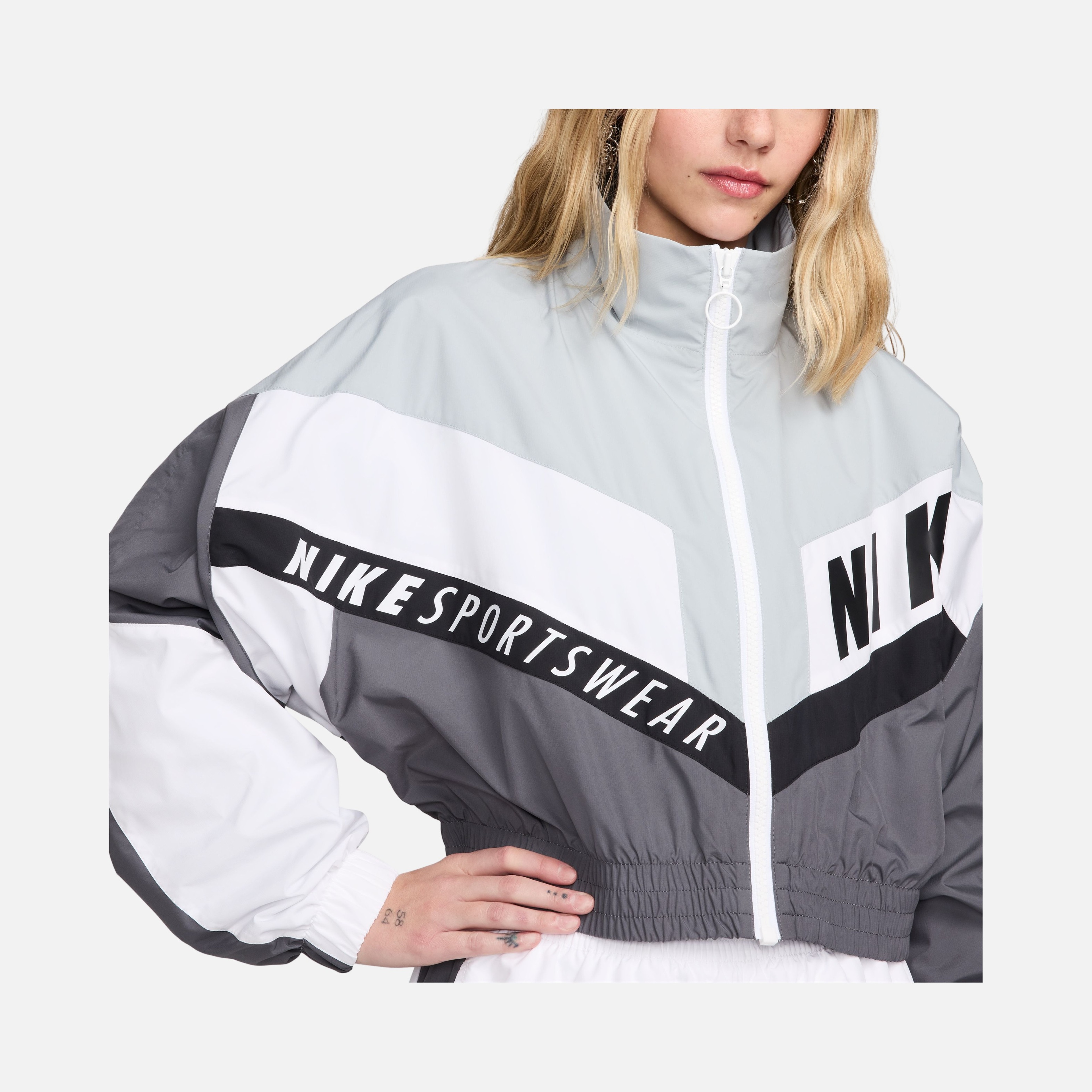 Nike Sportswear Gel Woven Street Crop Lined Full-Zip Kadın Ceket