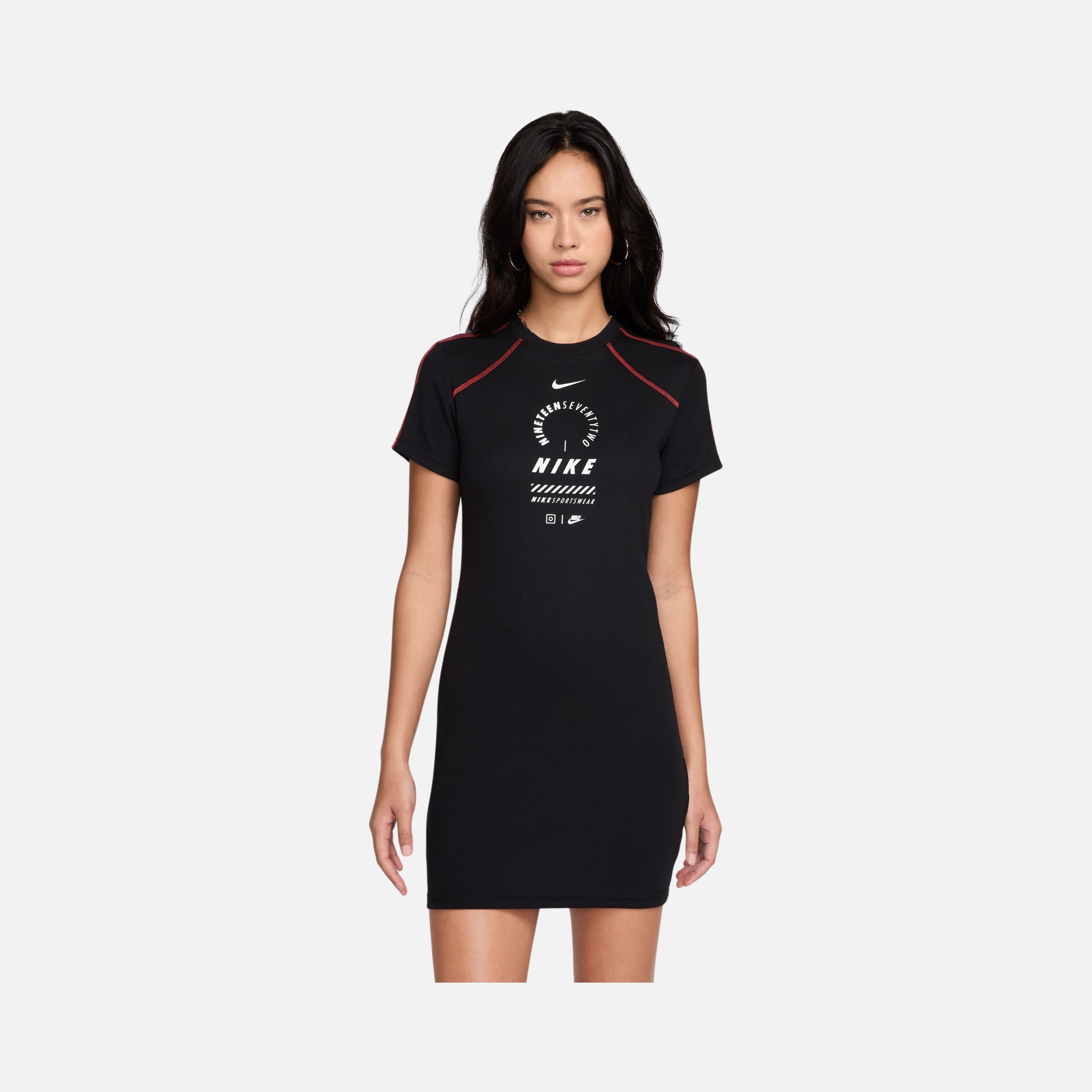 Nike Sportswear Gel Mesh Fabric Short-Sleeve Kadın Elbise
