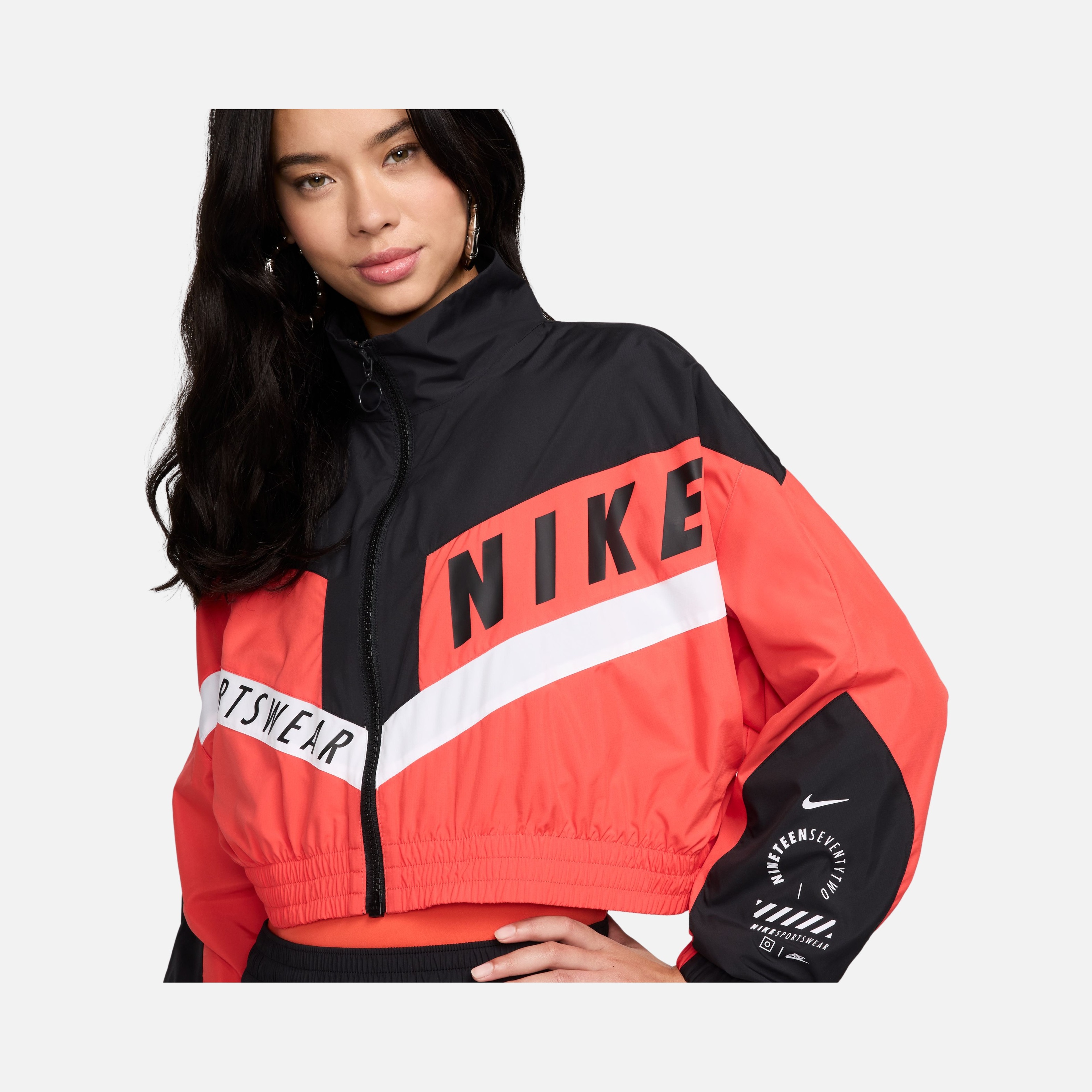 Nike Sportswear Gel Woven Street Crop Lined Full-Zip Kadın Ceket
