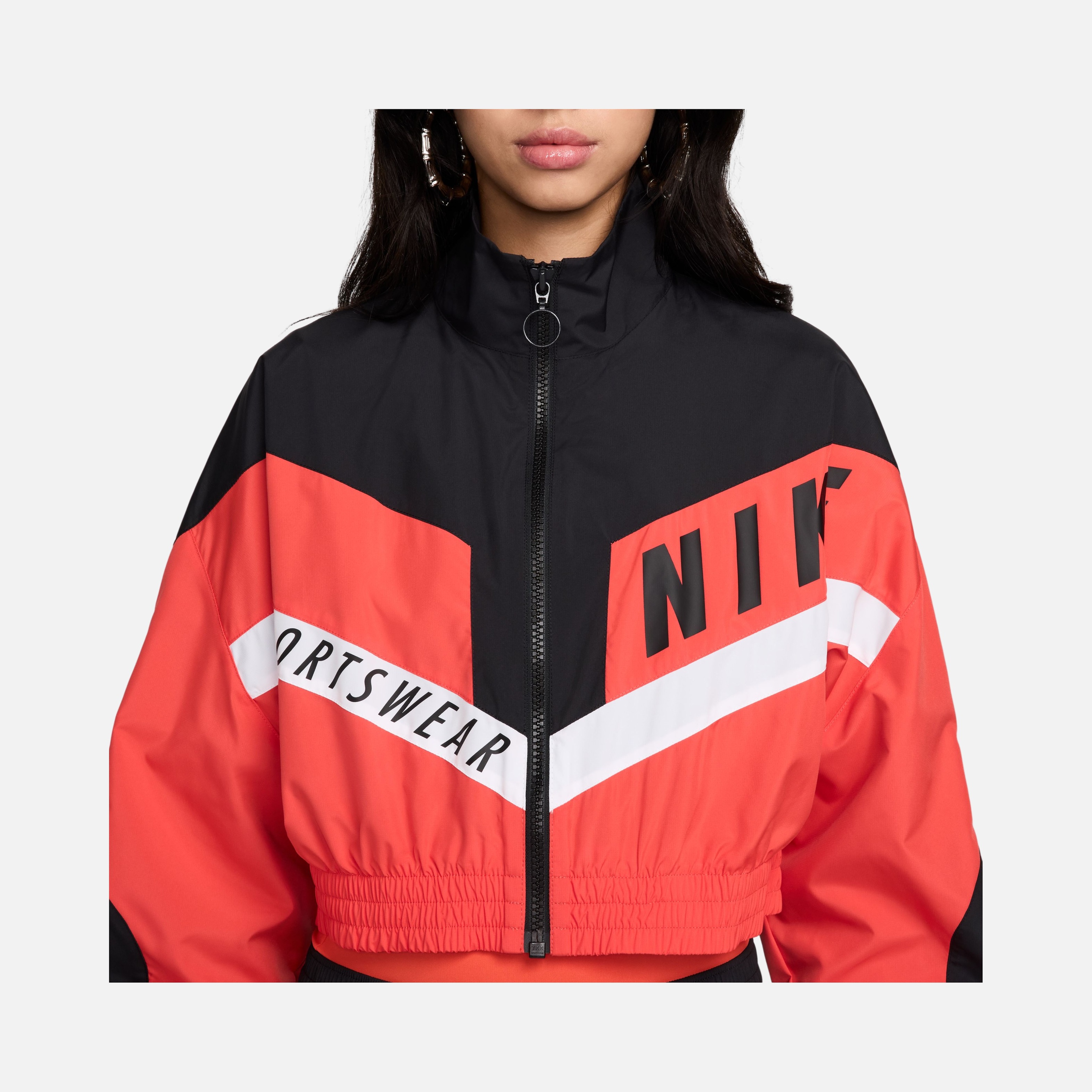 Nike Sportswear Gel Woven Street Crop Lined Full-Zip Kadın Ceket